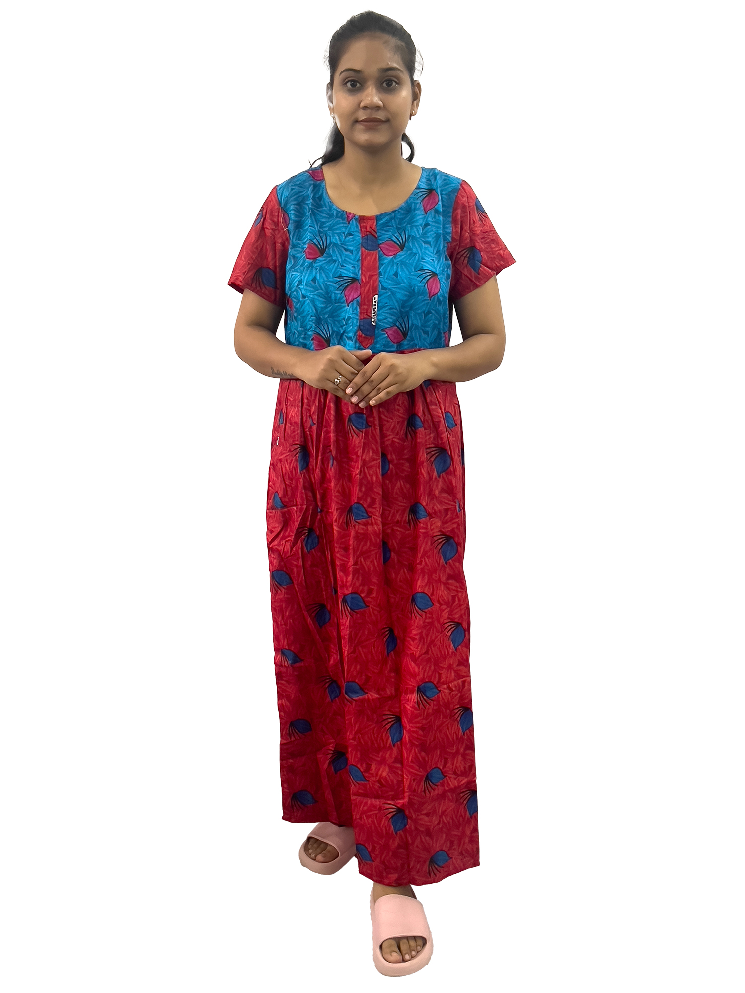 Pearlfly women cotton Nightgown  [Combo-2]