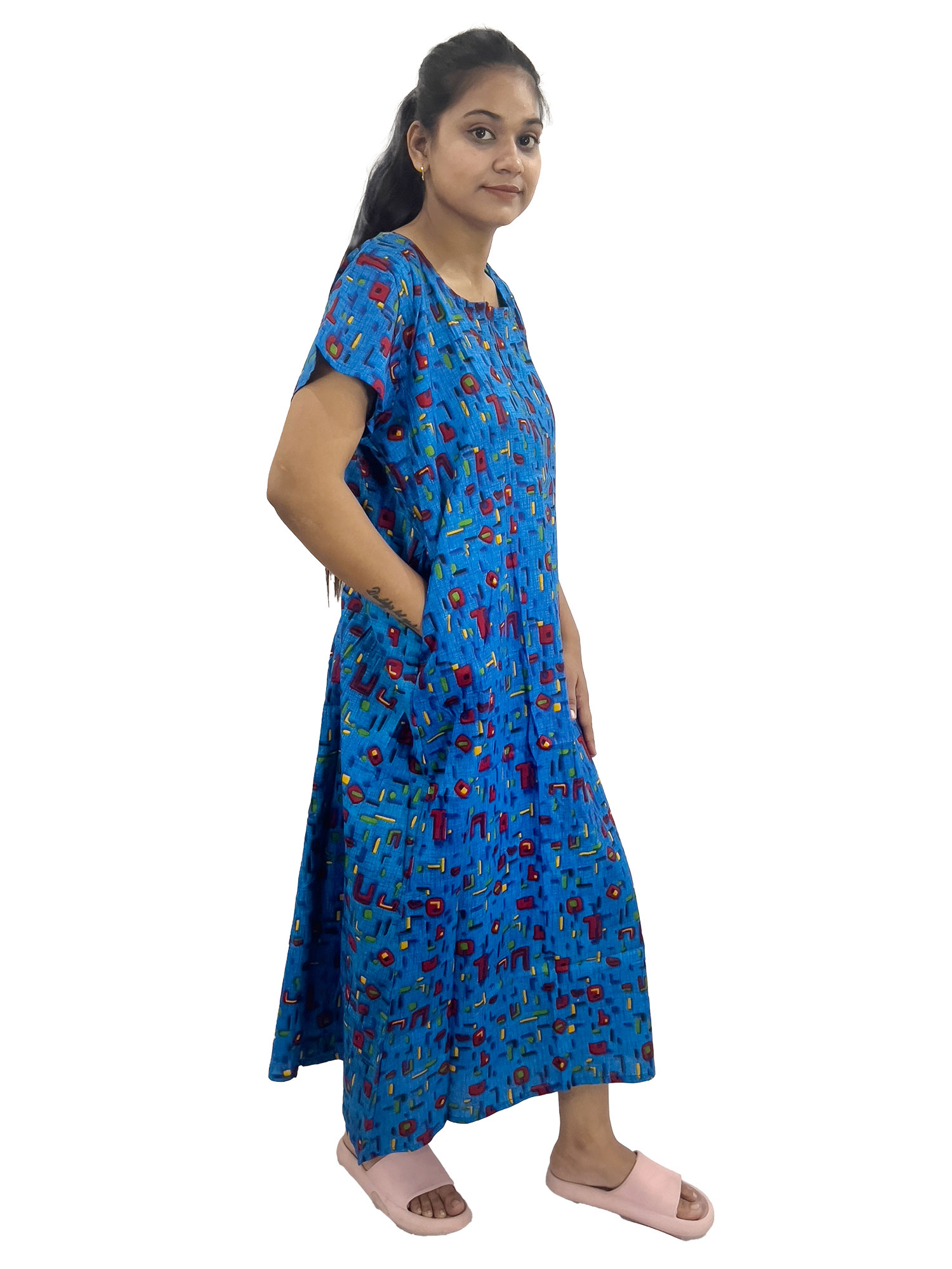 Pearlfly women cotton Nightgown [Combo-2]