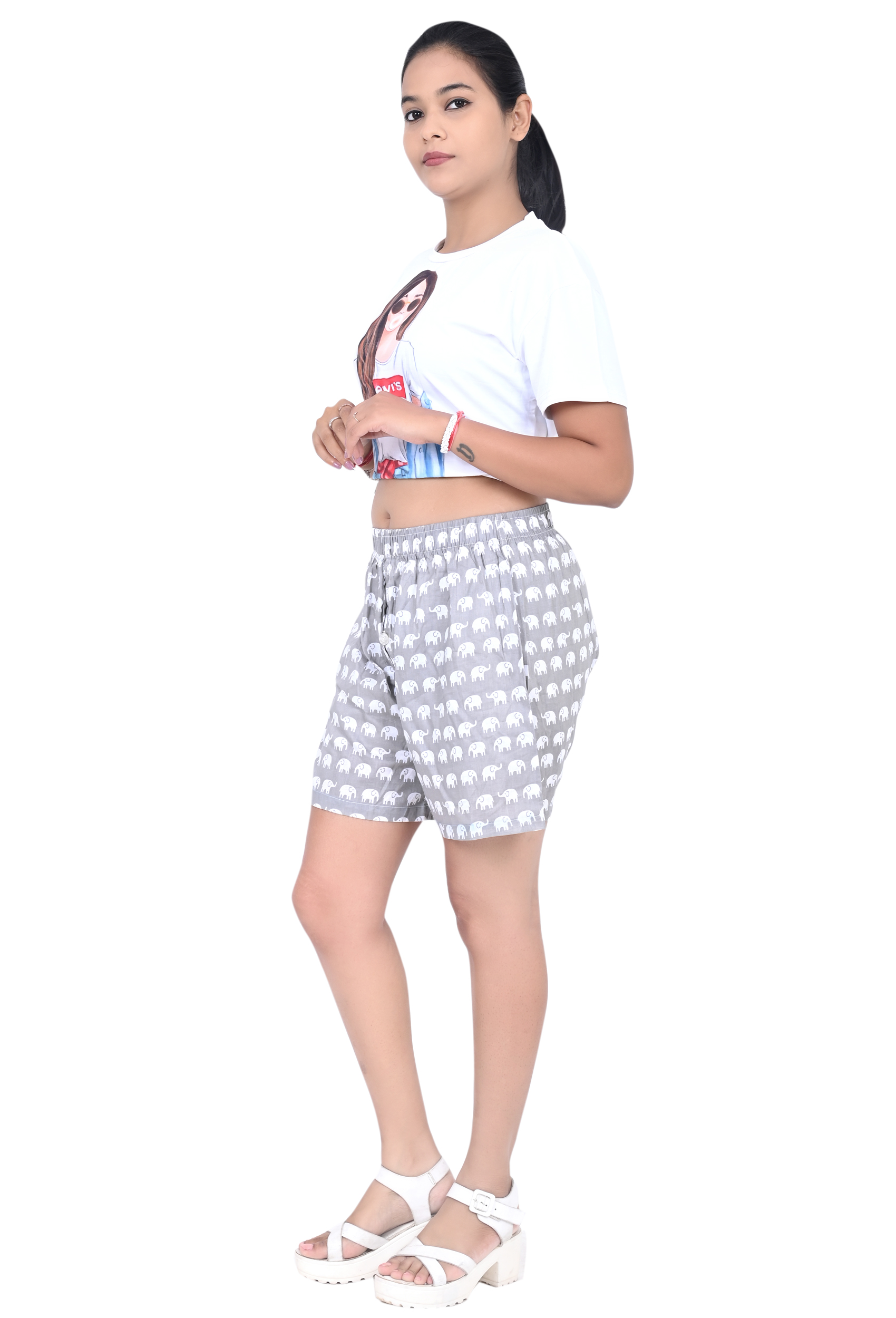 Pearlfly 100% Cotton shorts for women Girls