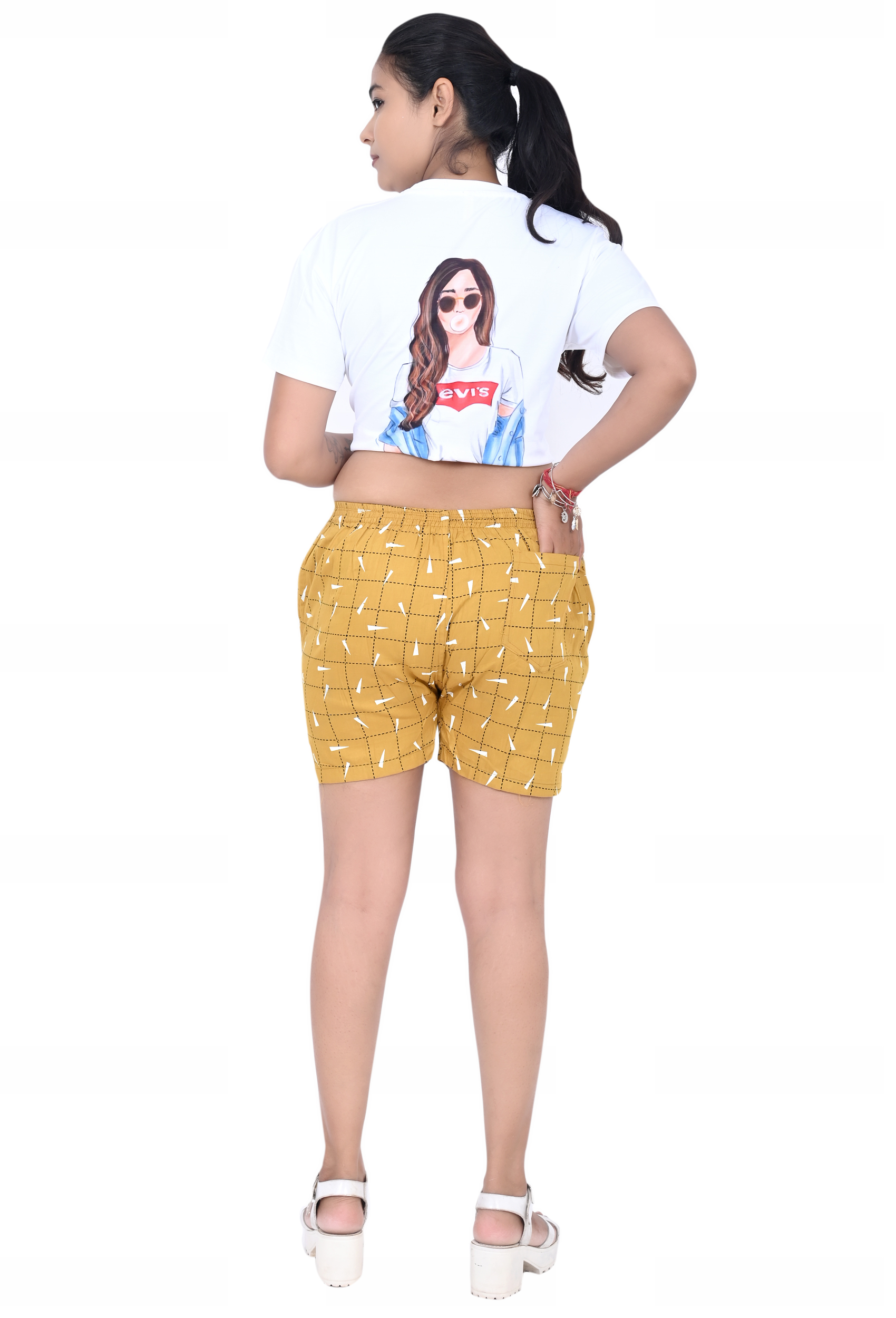 Pearlfly 100% Cotton shorts for women Girls