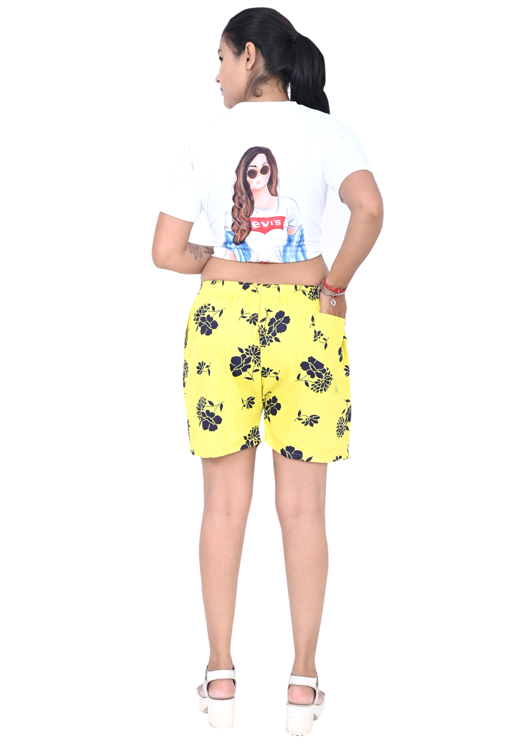 Pearlfly 100% Cotton shorts for women Girls