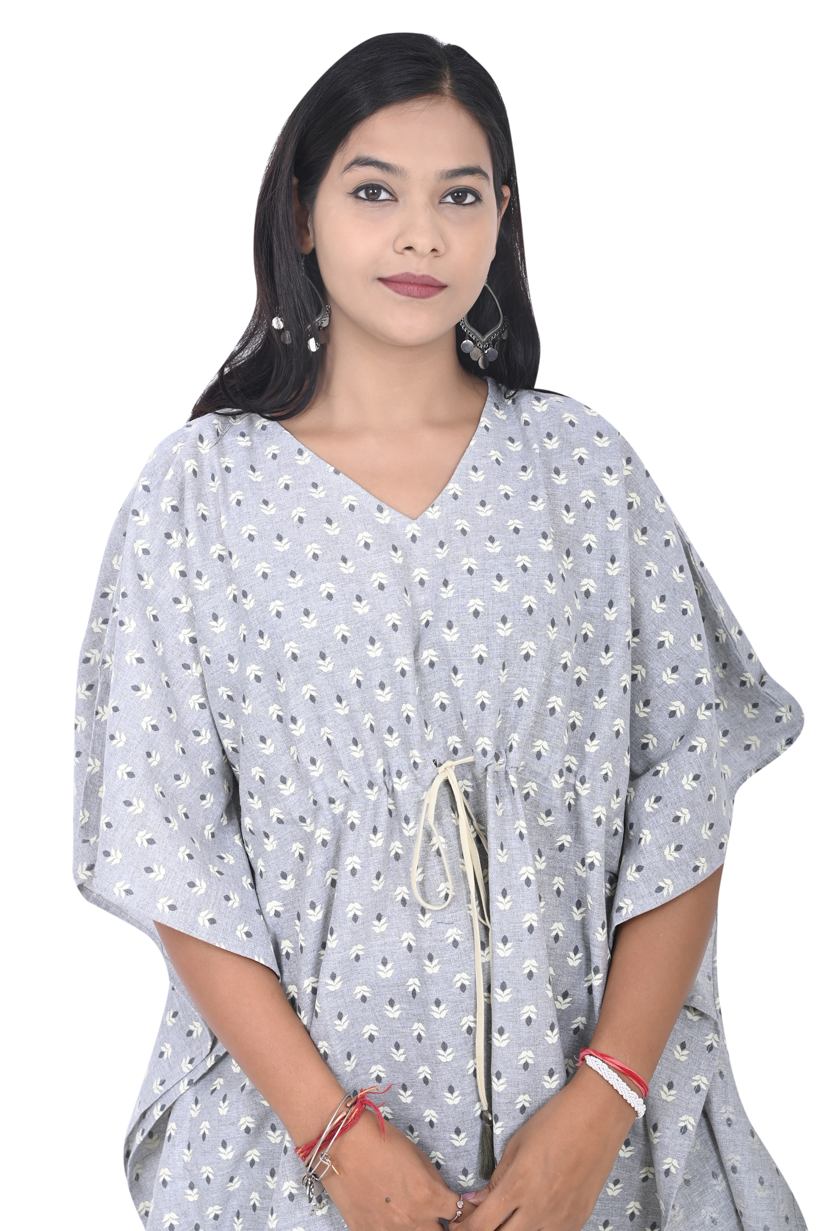 Pearlfly Women's  Printed Kaftan top 