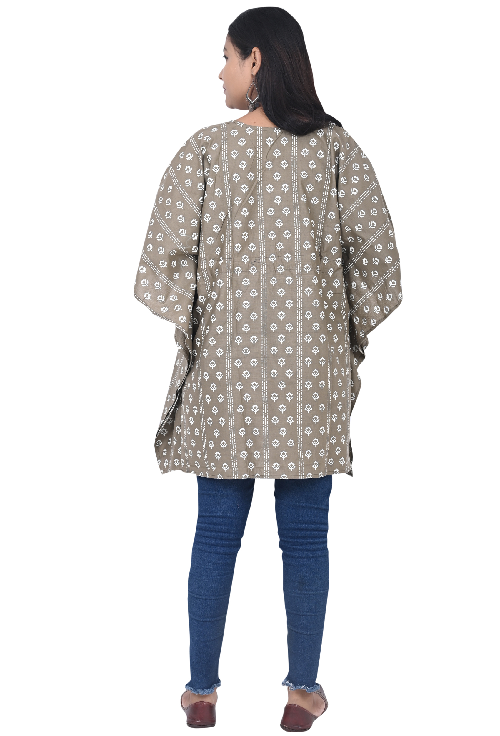 Pearlfly Women's  Printed Kaftan top 