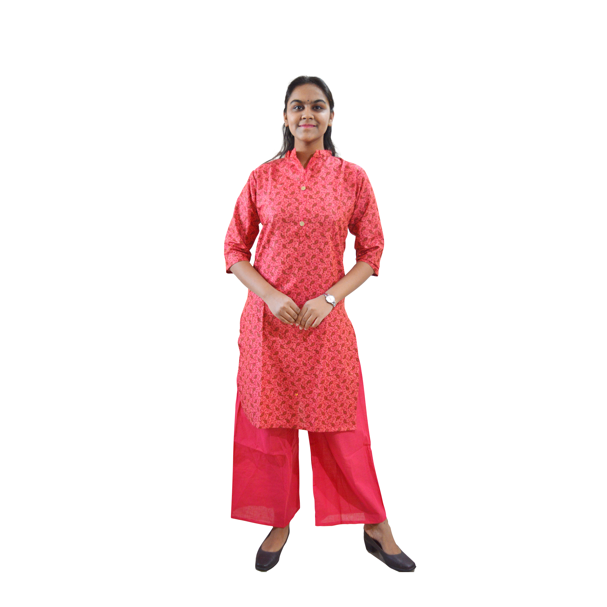 Pearlfly cotton printed kurti palazzo set