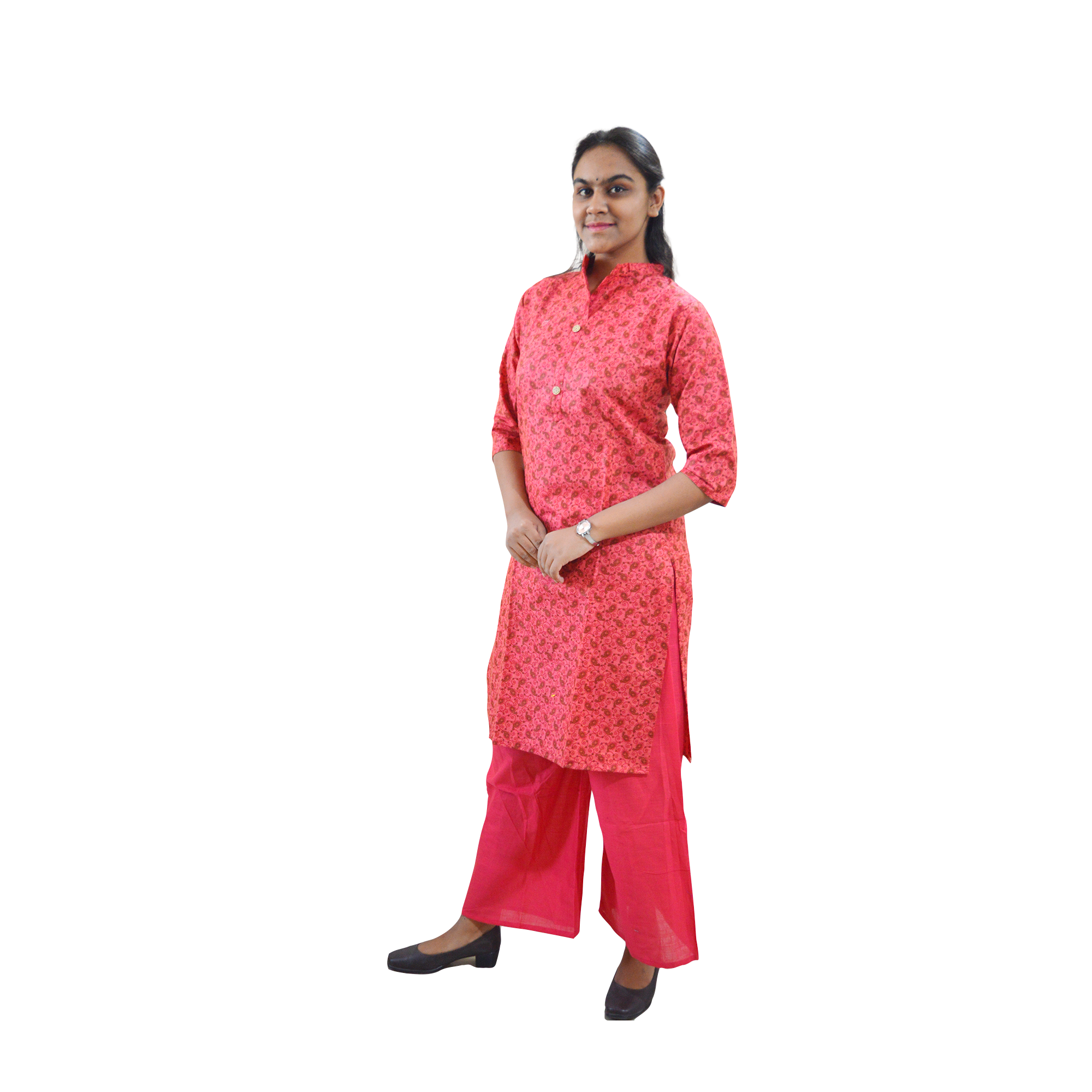 Pearlfly cotton printed kurti palazzo set