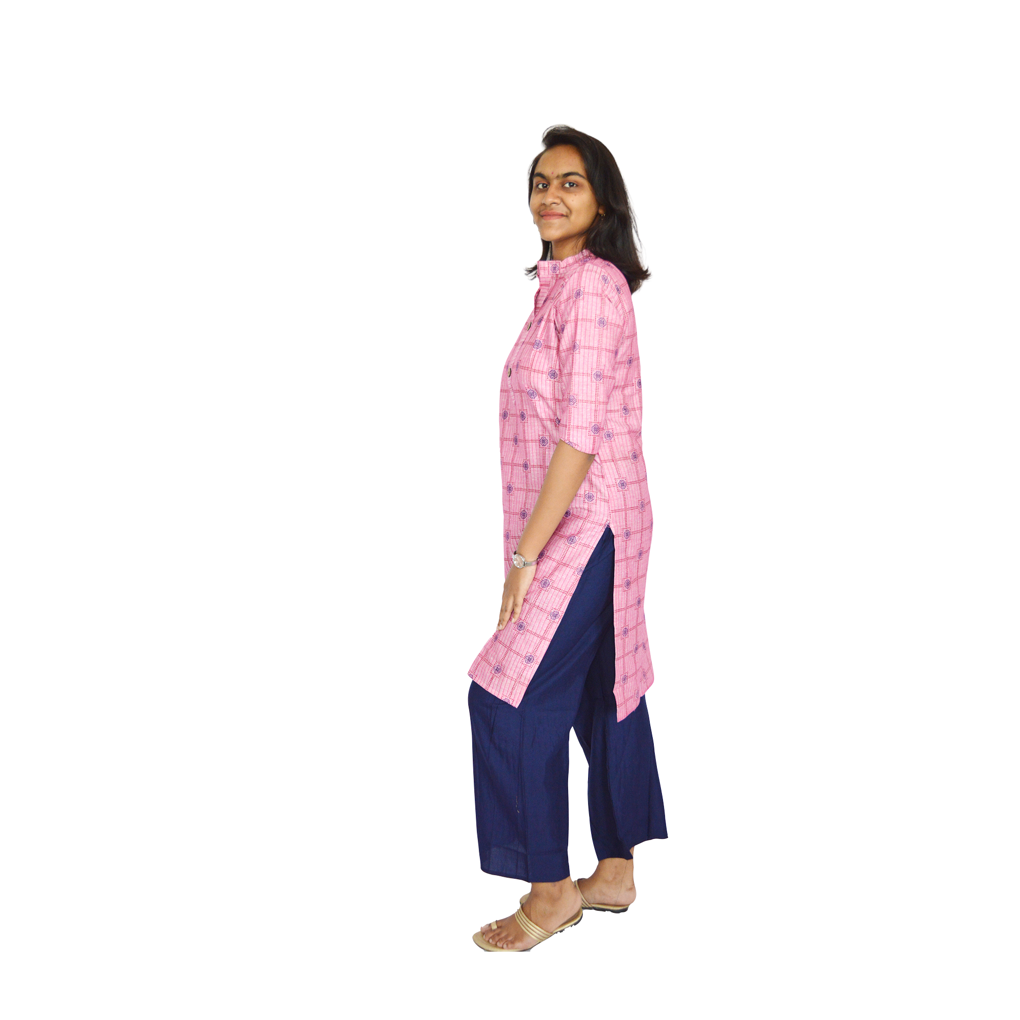 Pearlfly cotton printed kurti palazzo set