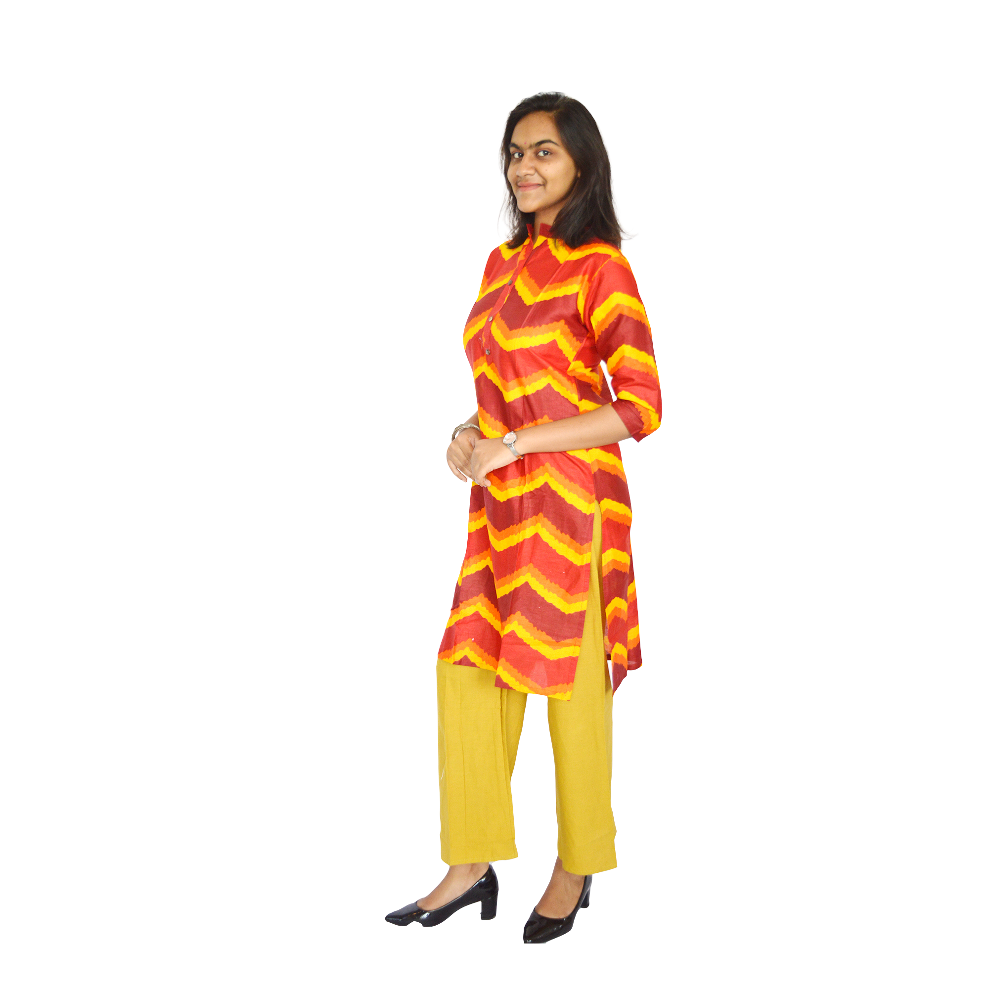 Pearlfly cotton printed kurti palazzo set