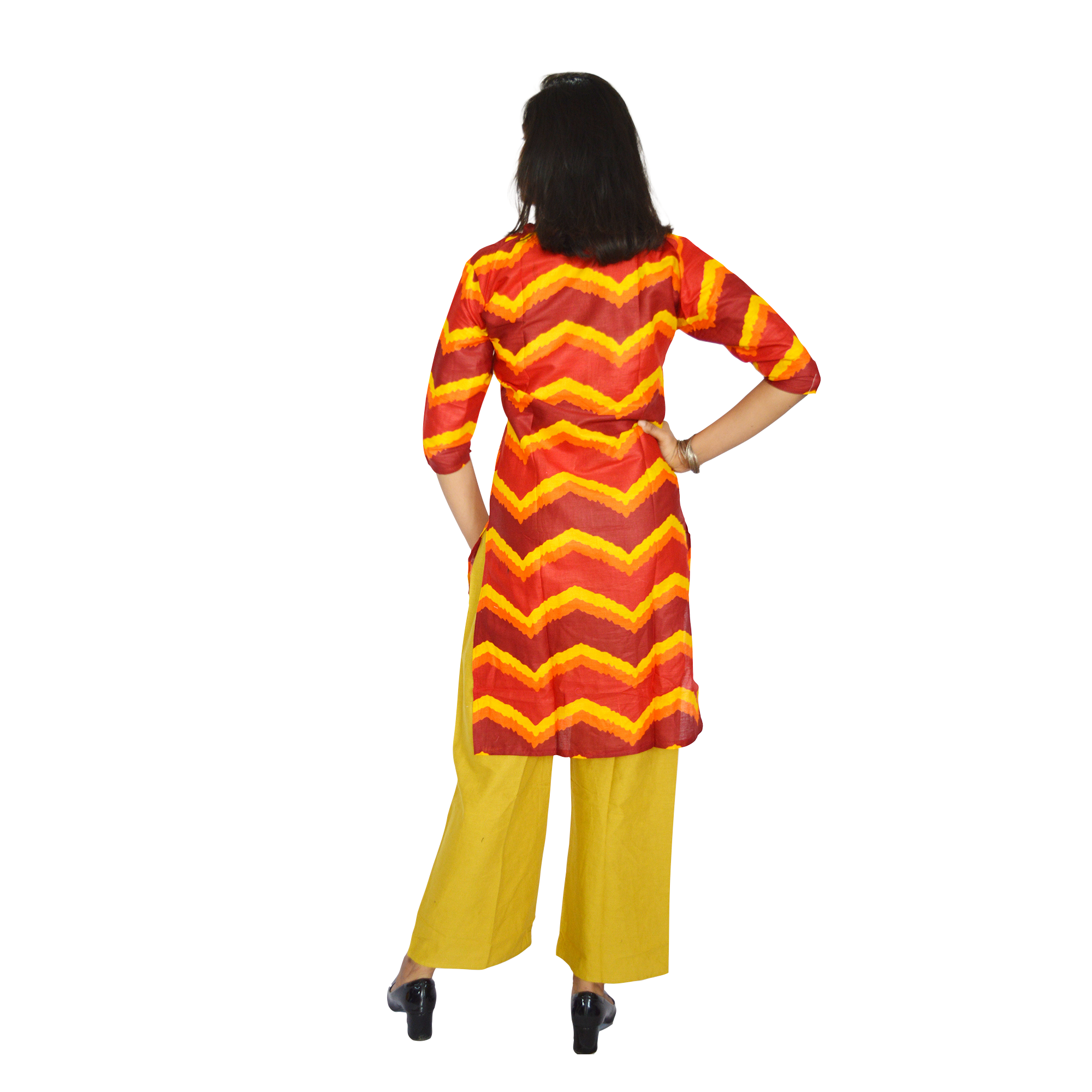 Pearlfly cotton printed kurti palazzo set