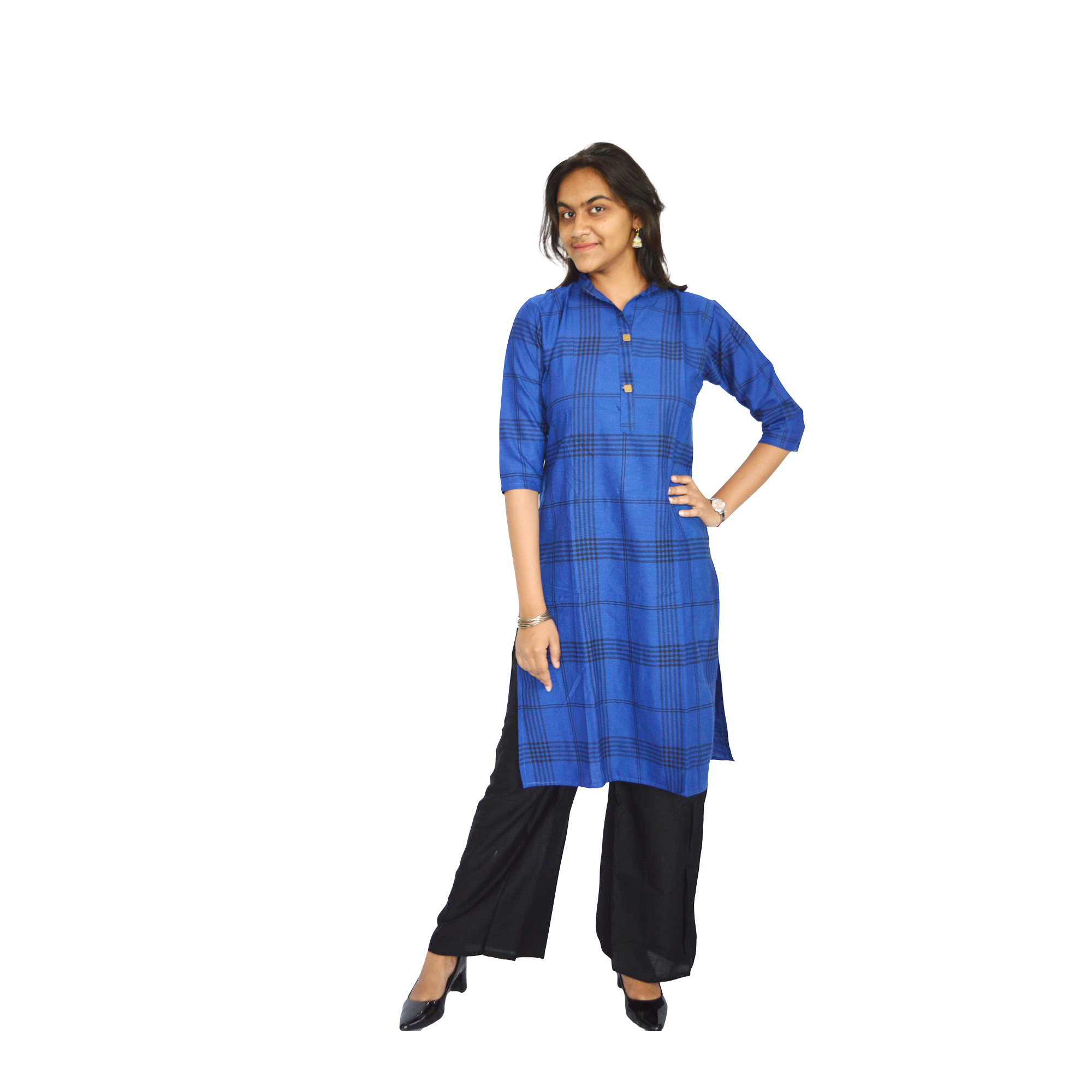 Pearlfly cotton printed kurti palazzo set