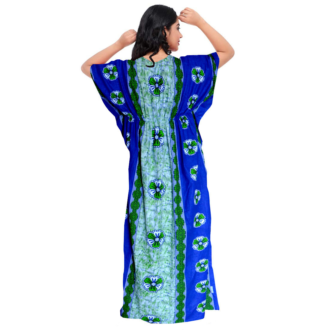 Pearlfly Cotton maxi kaftan nighty gown
