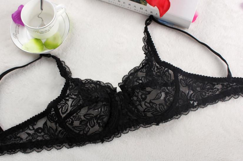 Pearlfly Pushup Lace Bra Non Padded