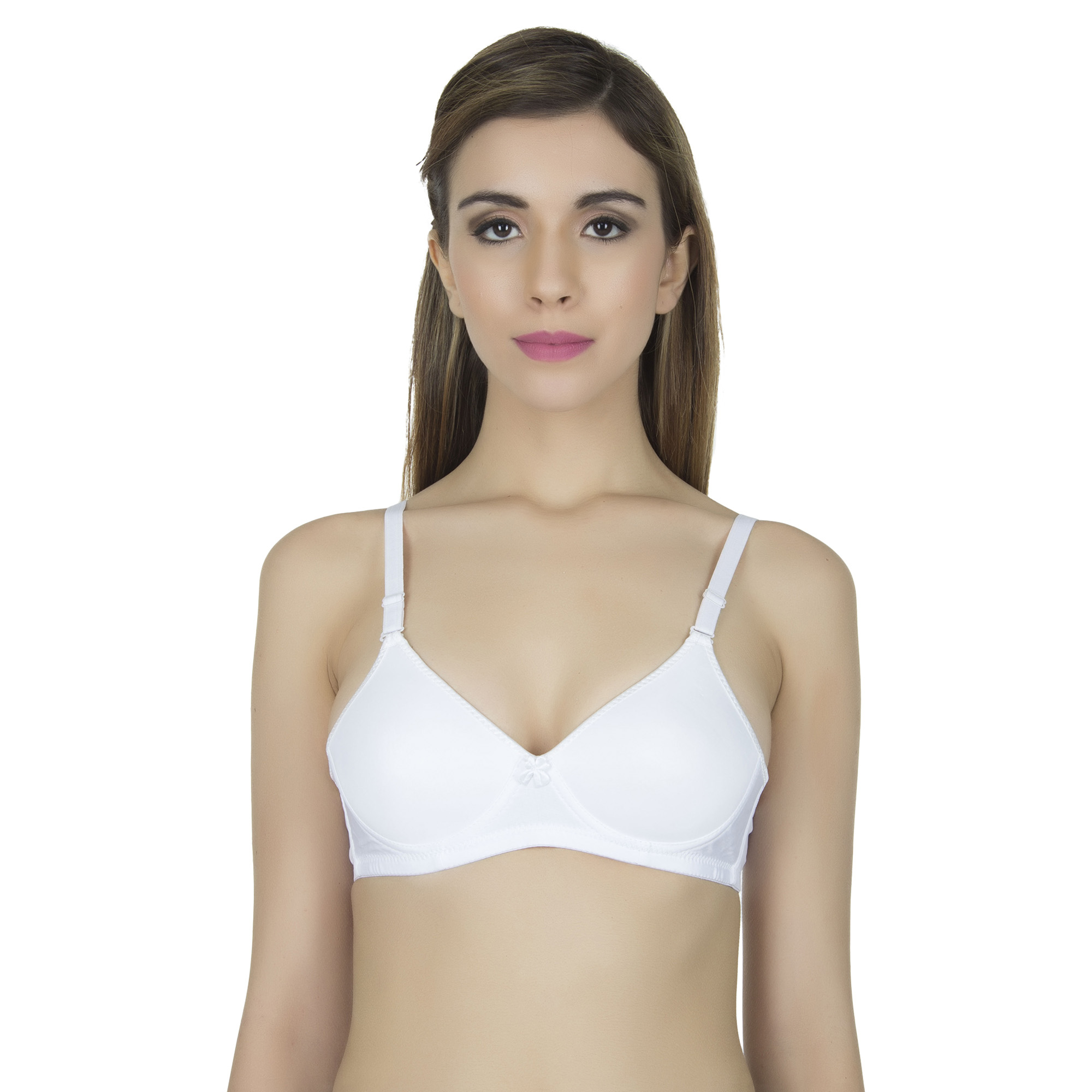 pearl-fly Women Padded Wired Bra White 