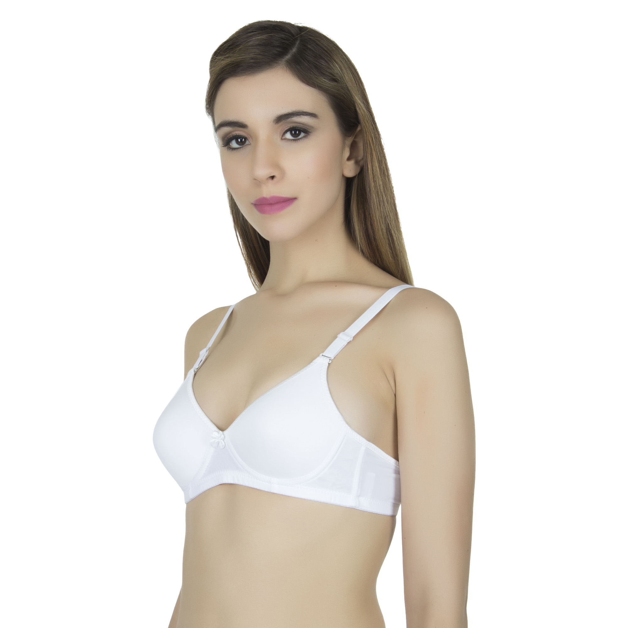 pearl-fly Women Padded Wired Bra White 