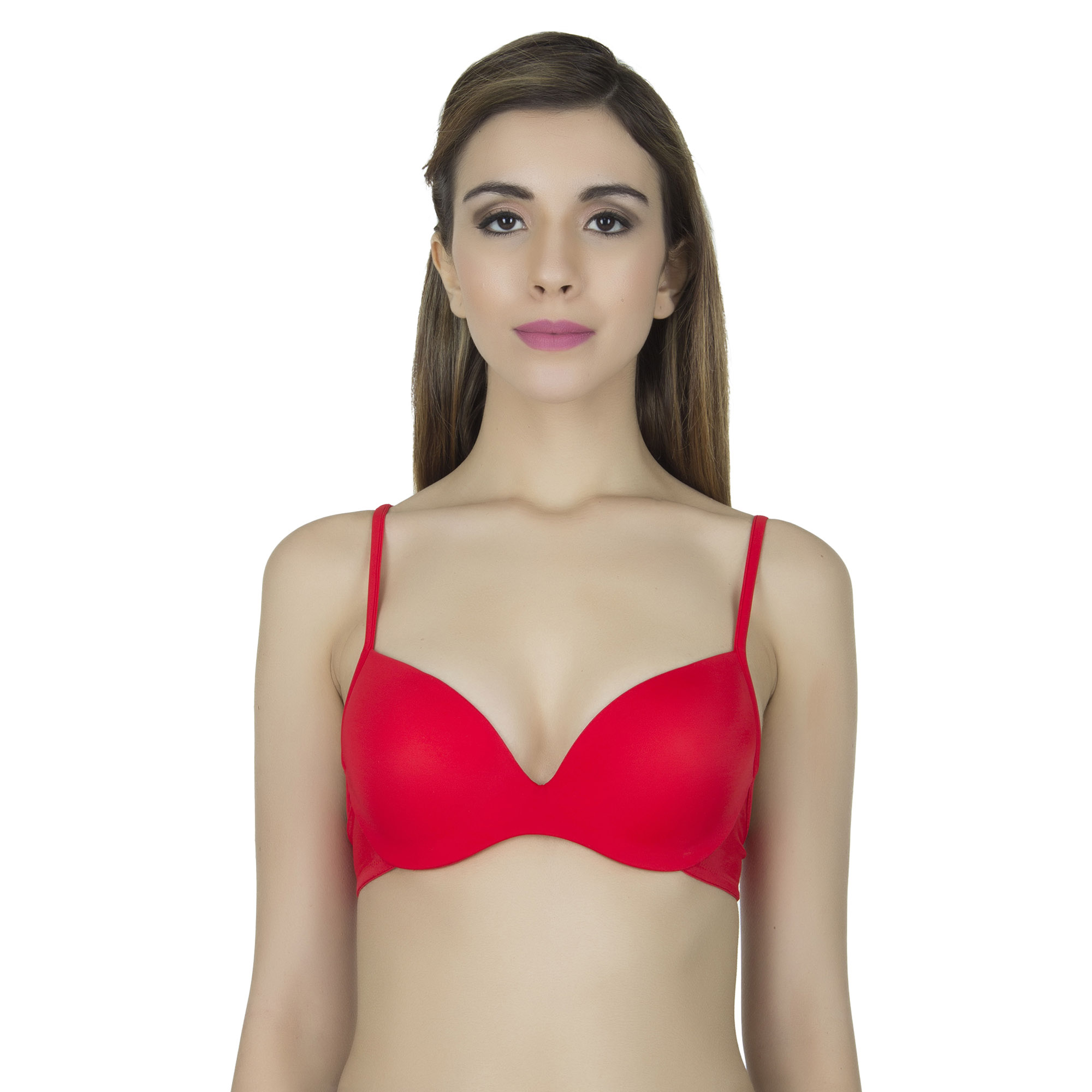 pearlfly Soft Seamless Tshirt Bra Red