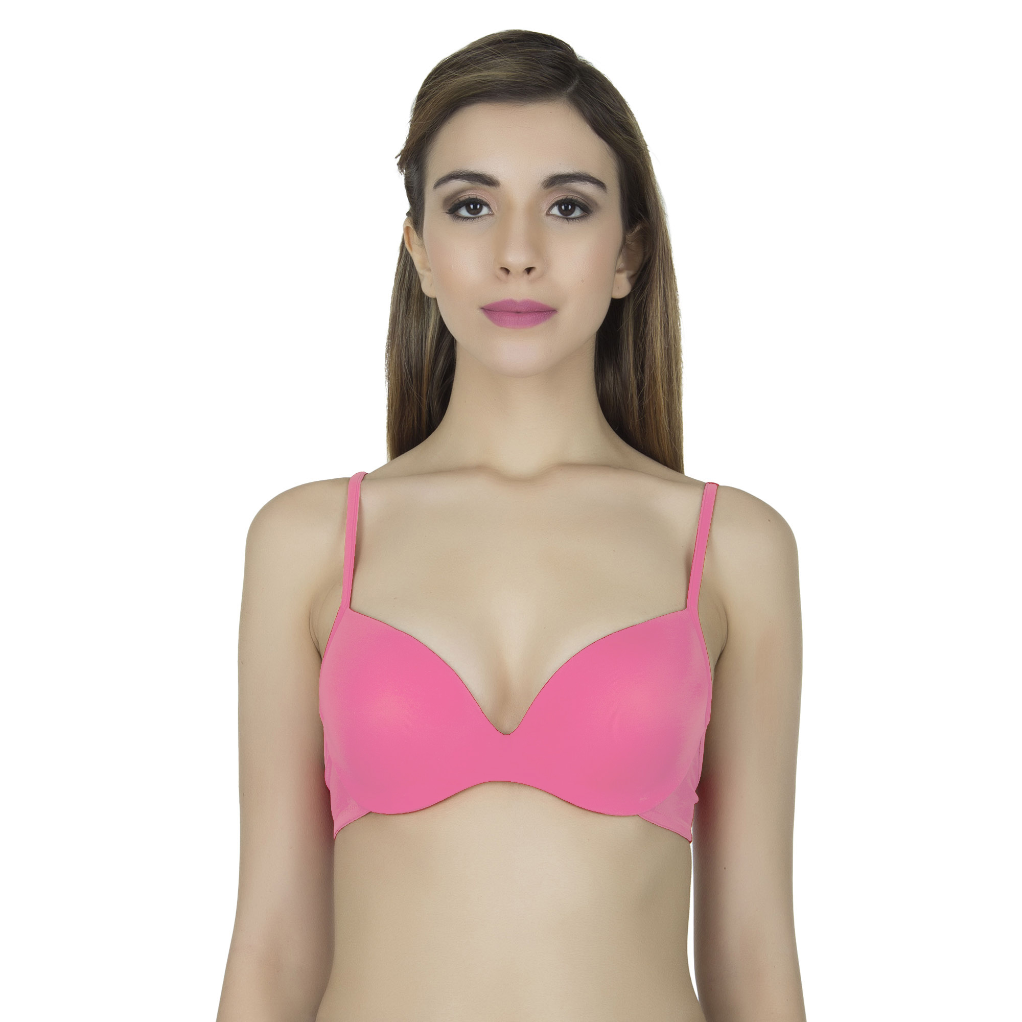 pearlfly Soft Seamless Tshirt Bra Peach