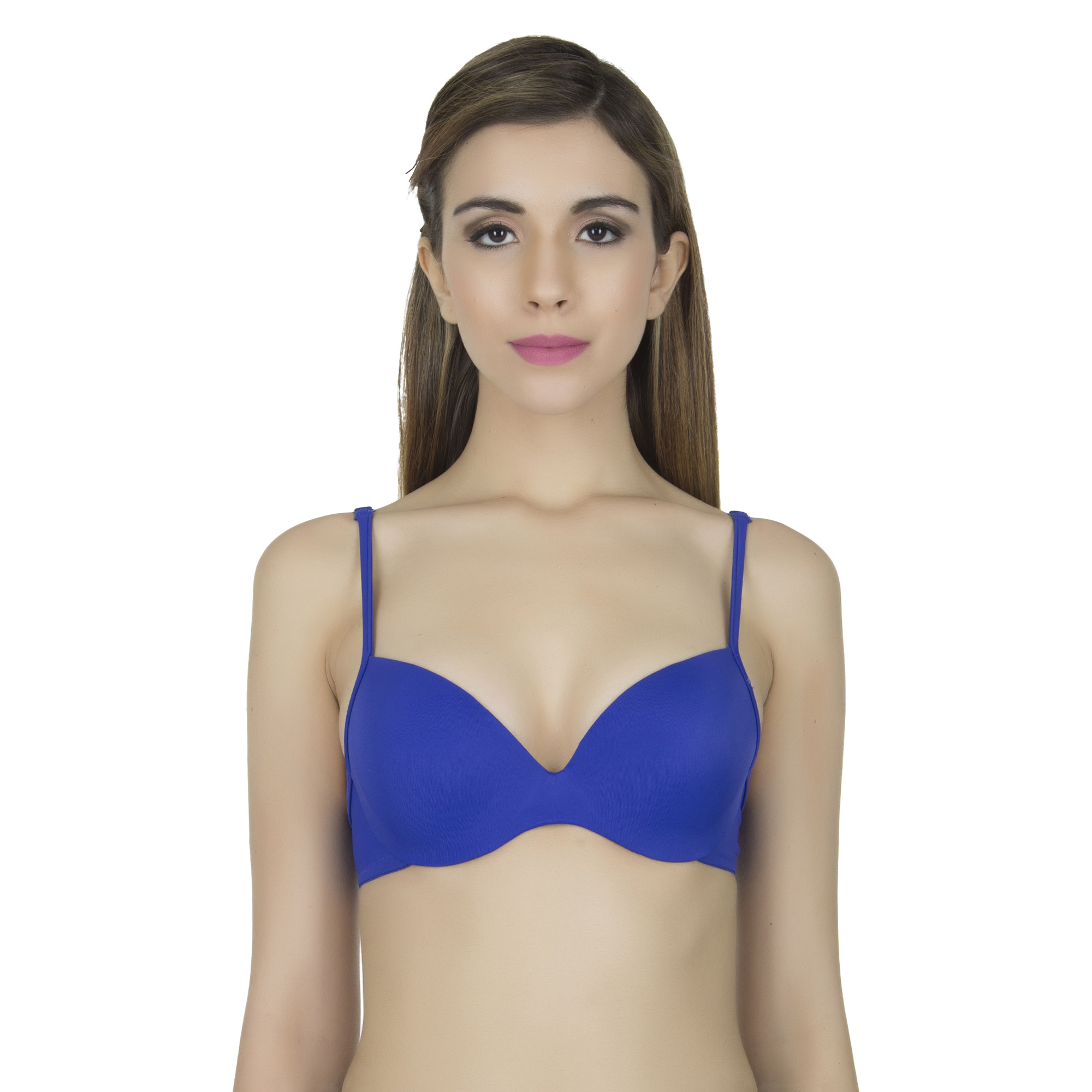 pearlfly Soft Seamless Tshirt Bra Blue