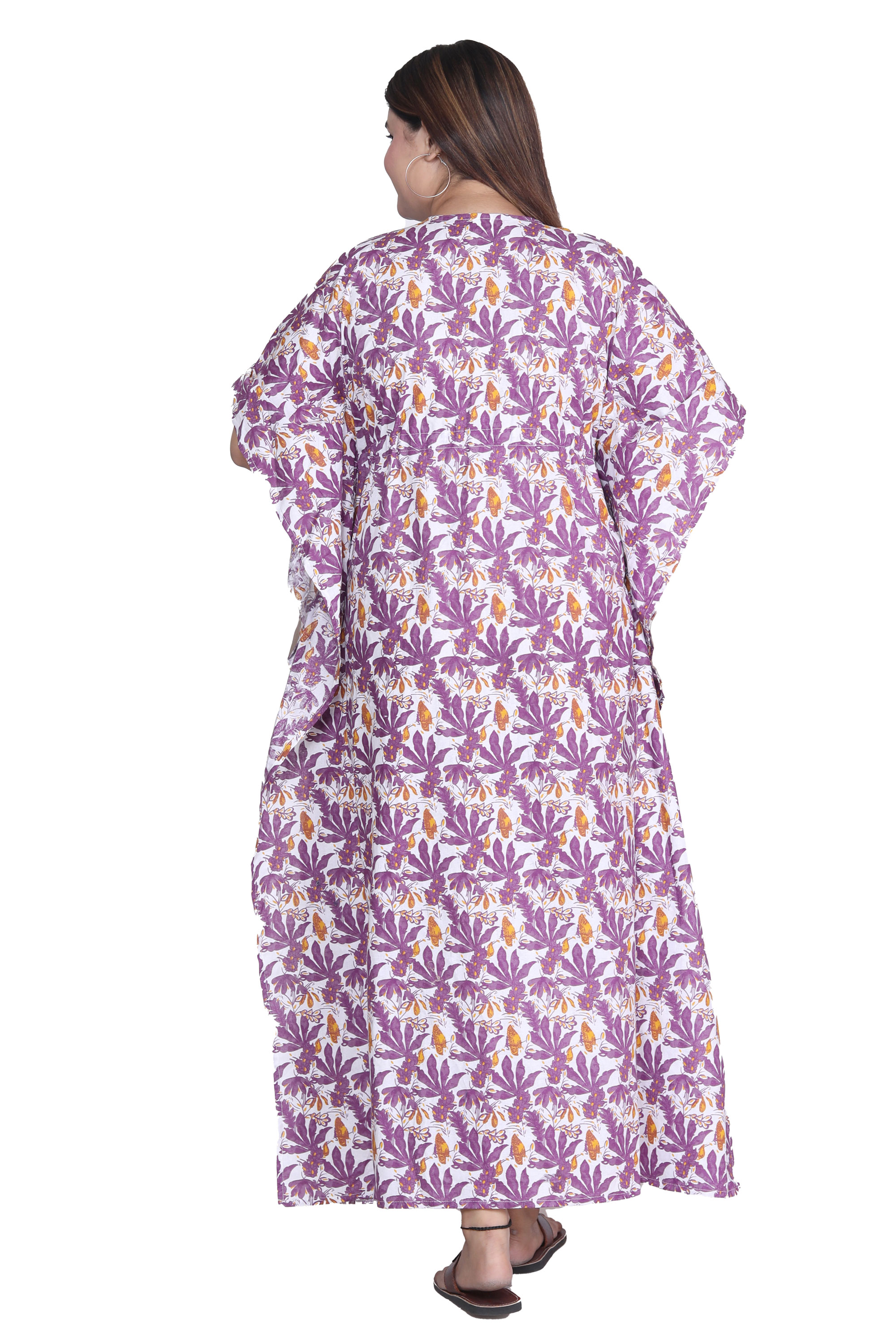 Pearlfly Women Long cotton kaftan [Combo2]