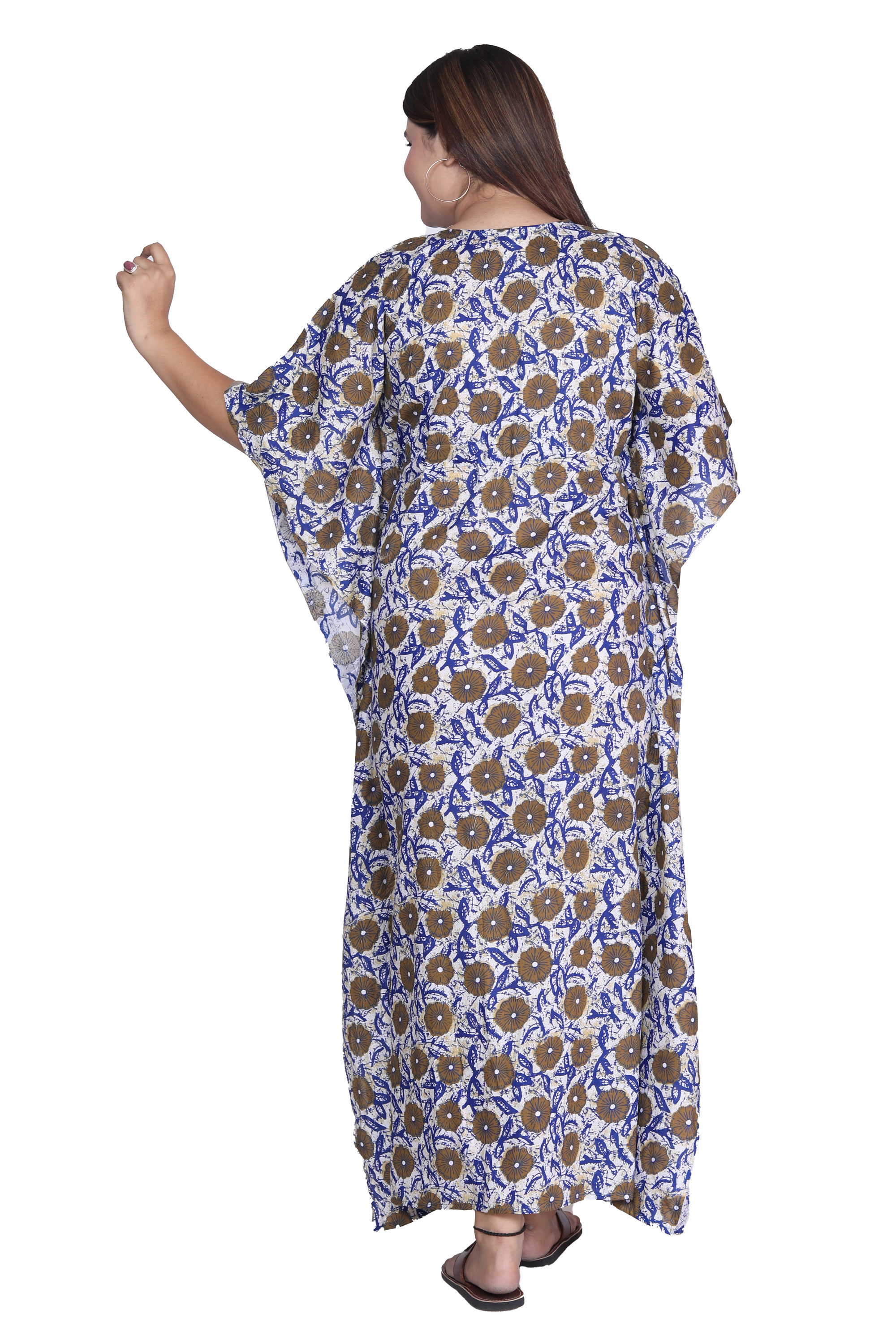 Pearlfly Women Long cotton kaftan [Combo2]