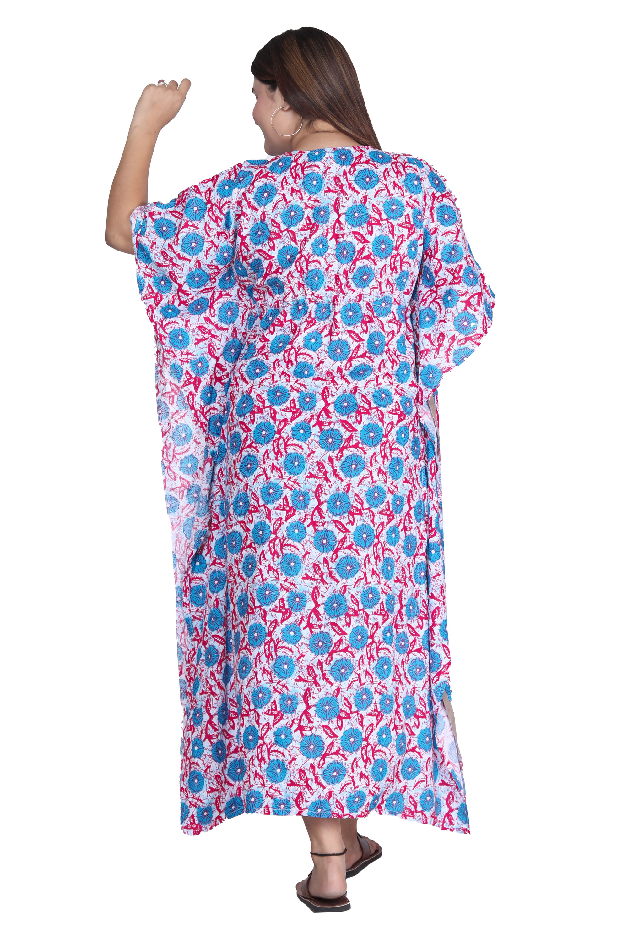Pearlfly Women Long cotton kaftan [Combo2]