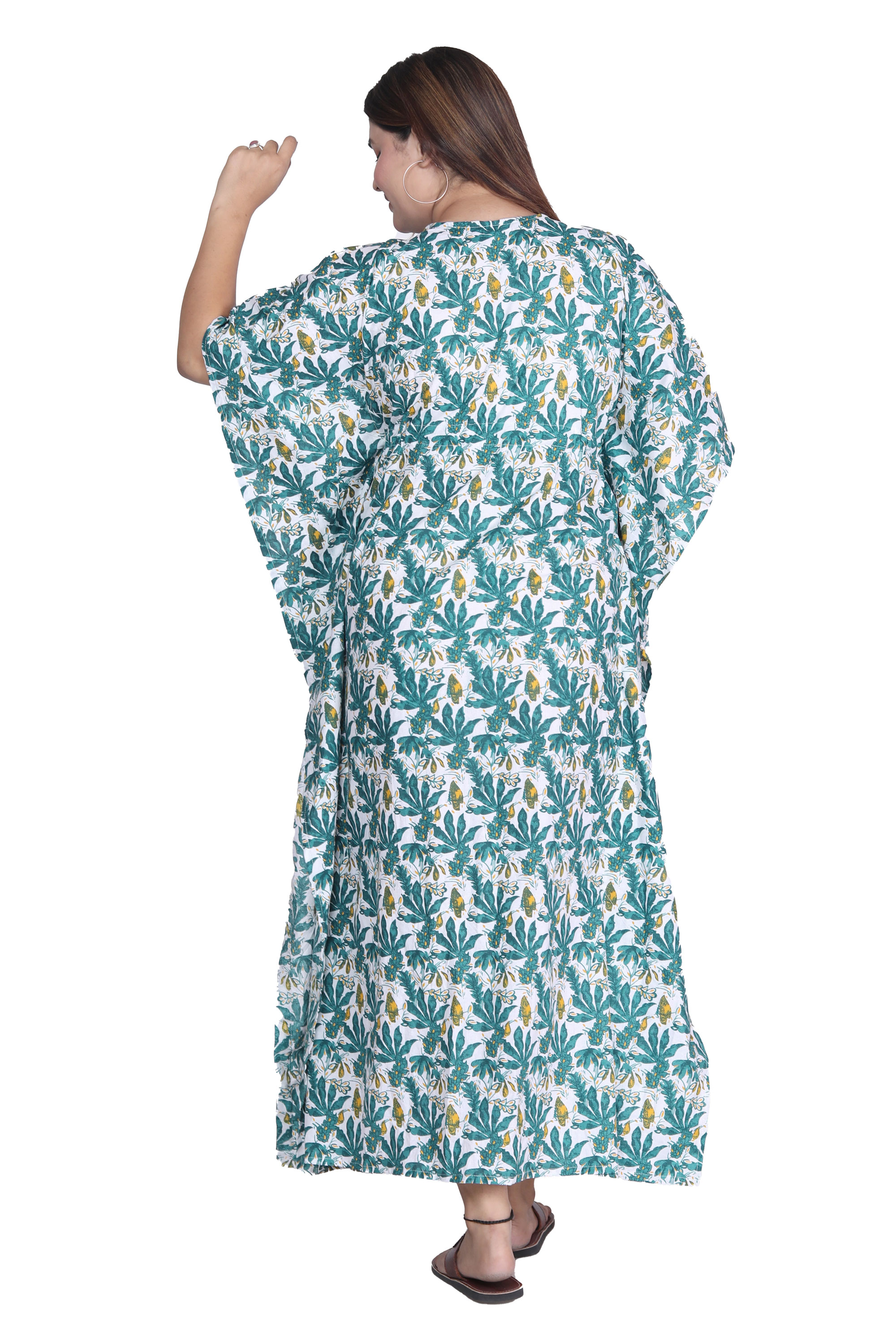 Pearlfly Women Long cotton kaftan  [Combo2]