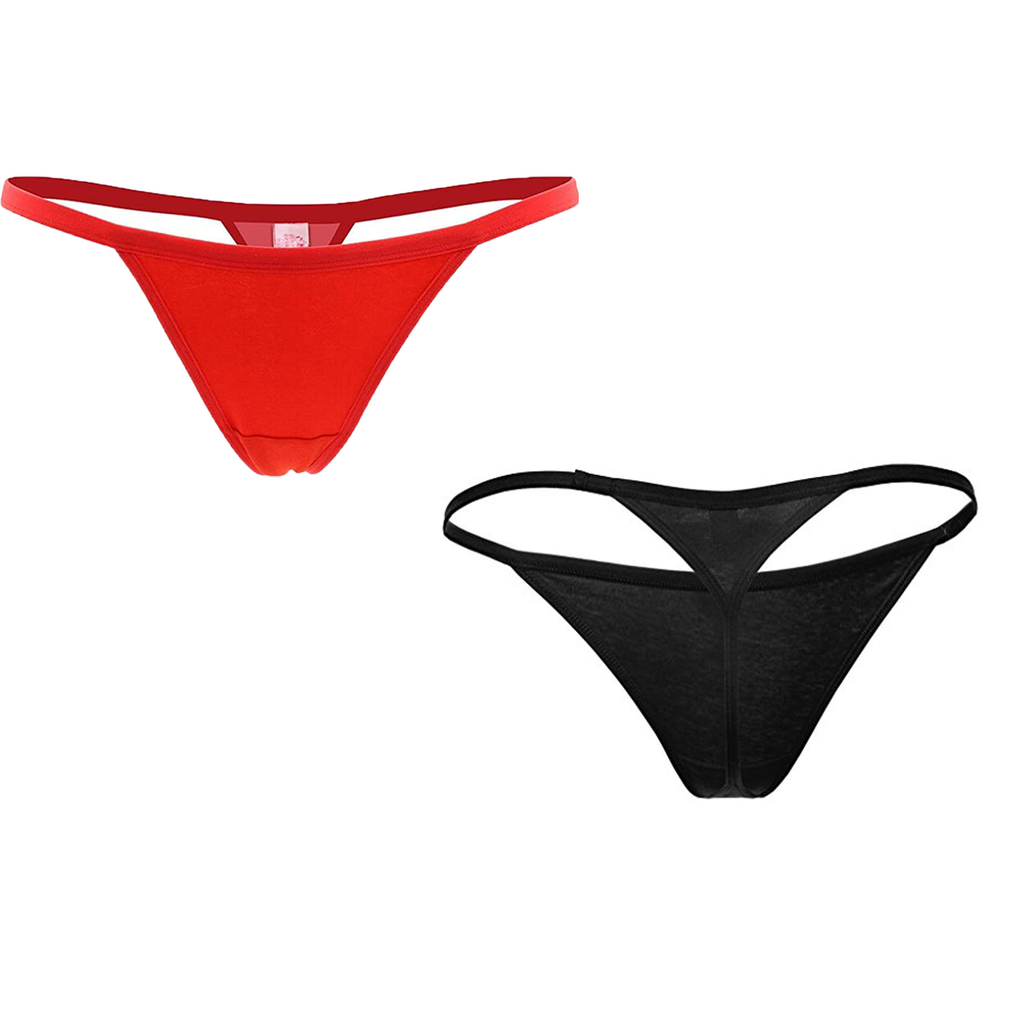 Pearl fly Women Cotton G-String  [ Combo 2]