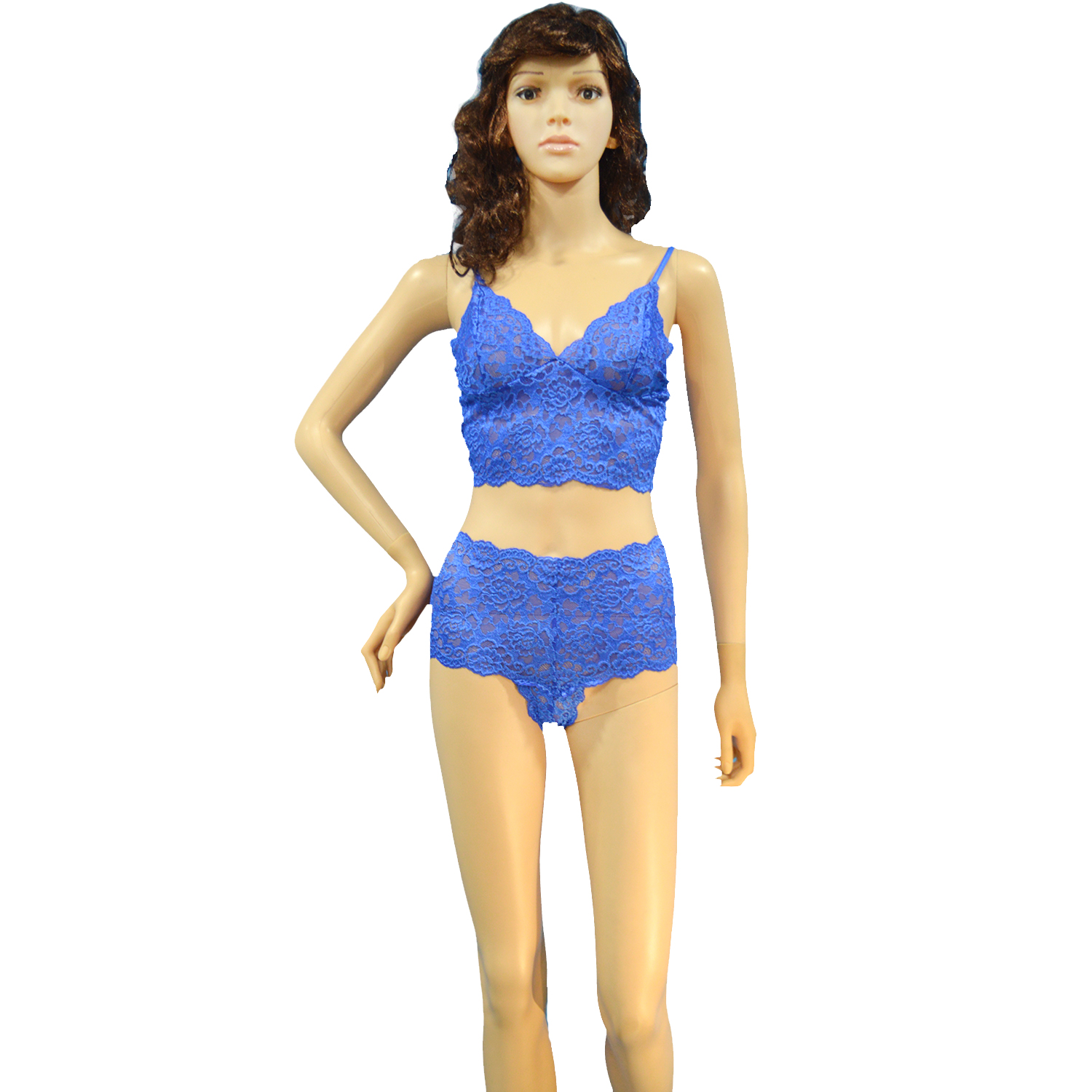 Pearlfly Women Net Nighty Bikini Set 