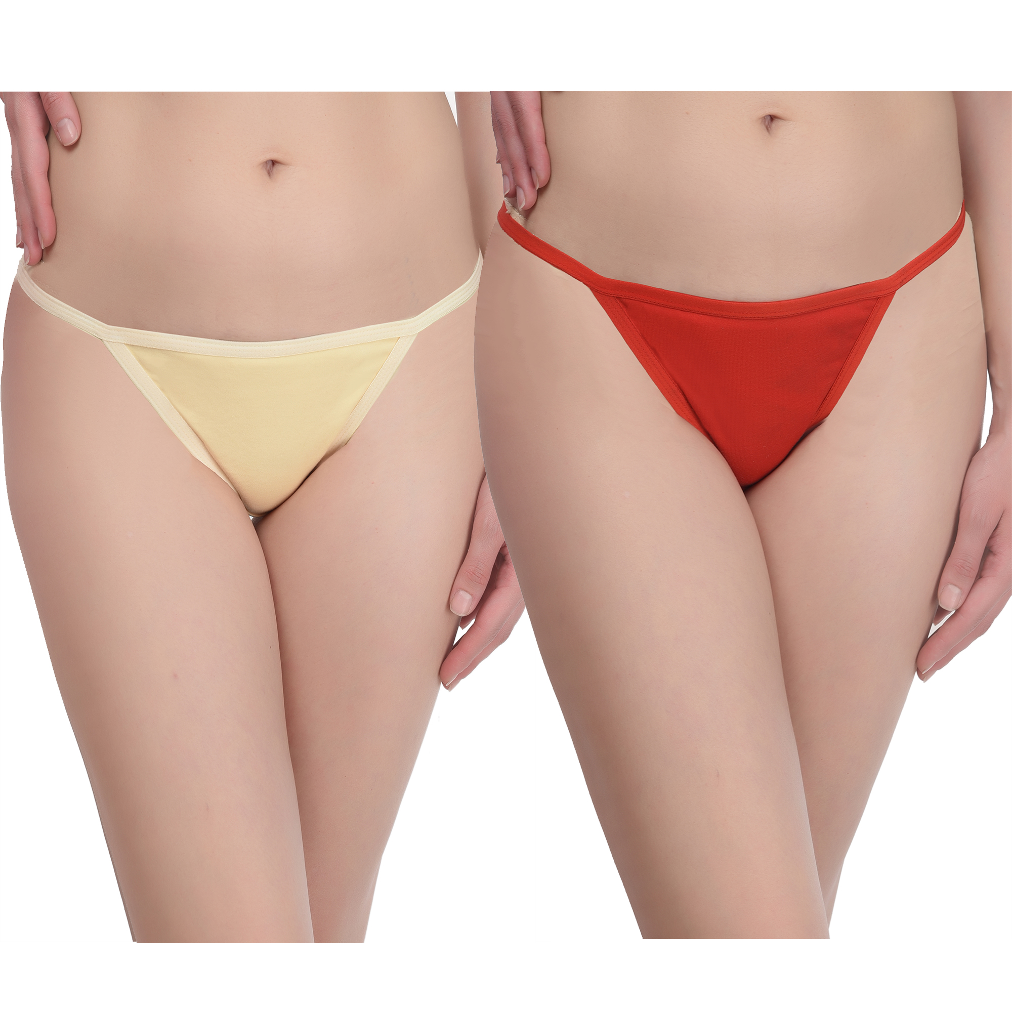 Pearl fly Women Cotton G-String  Combo 2