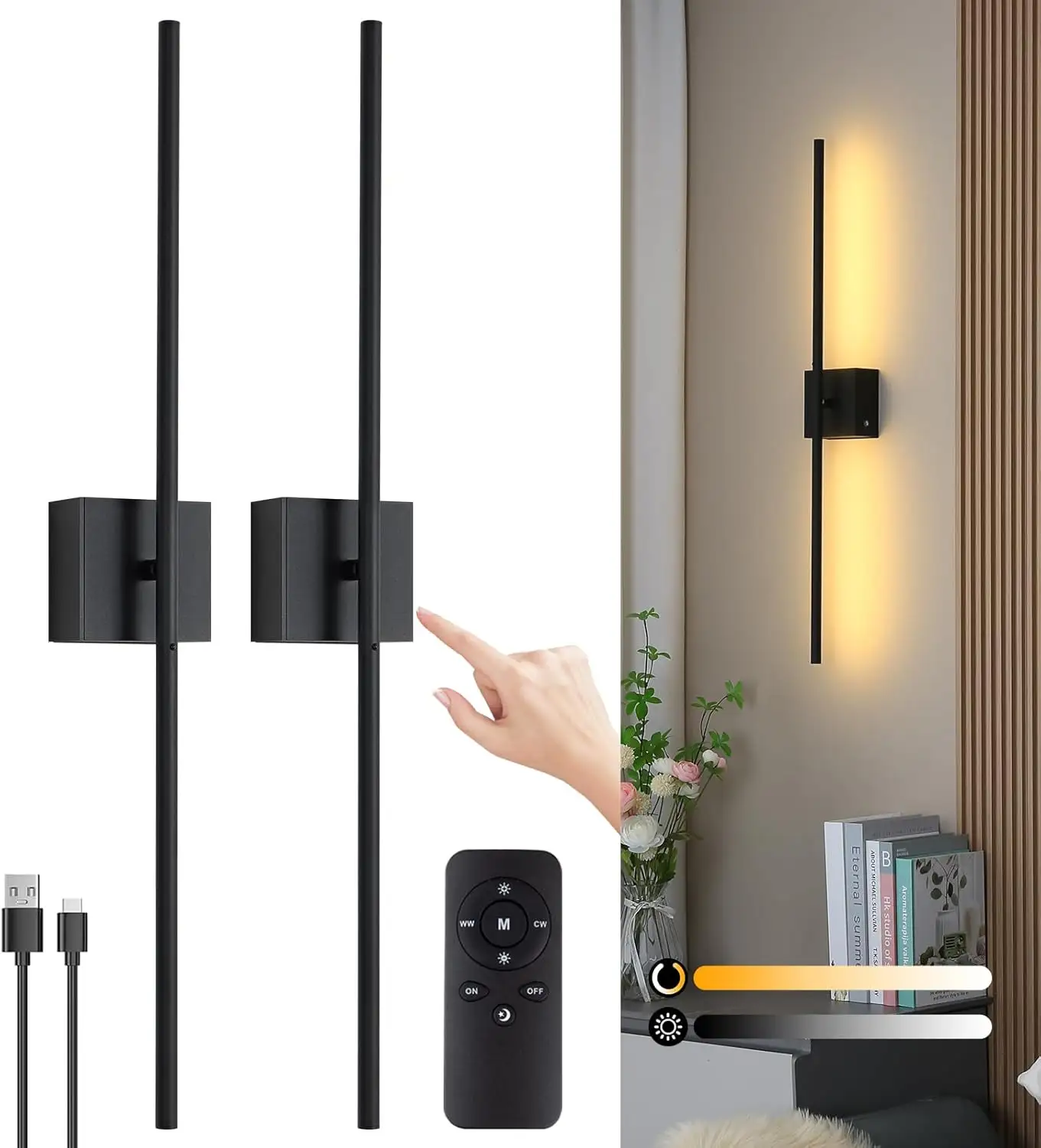 Modern Wall Light with Remote