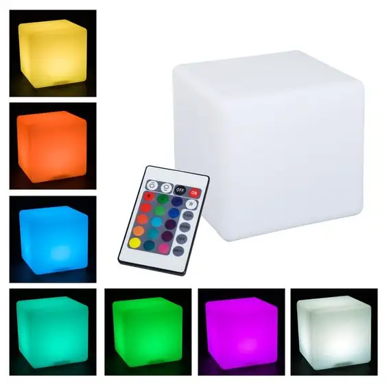 LED Light Cube Stool