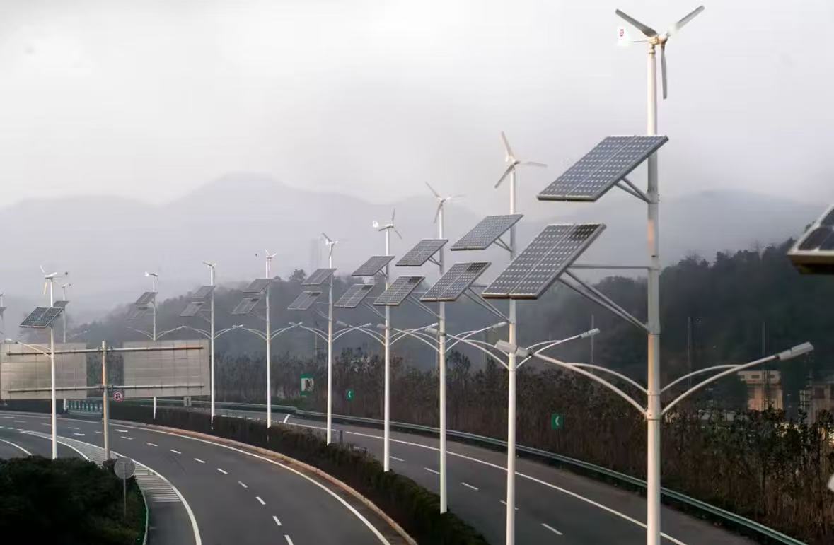 Solar and Wind Hybrid Street Lights