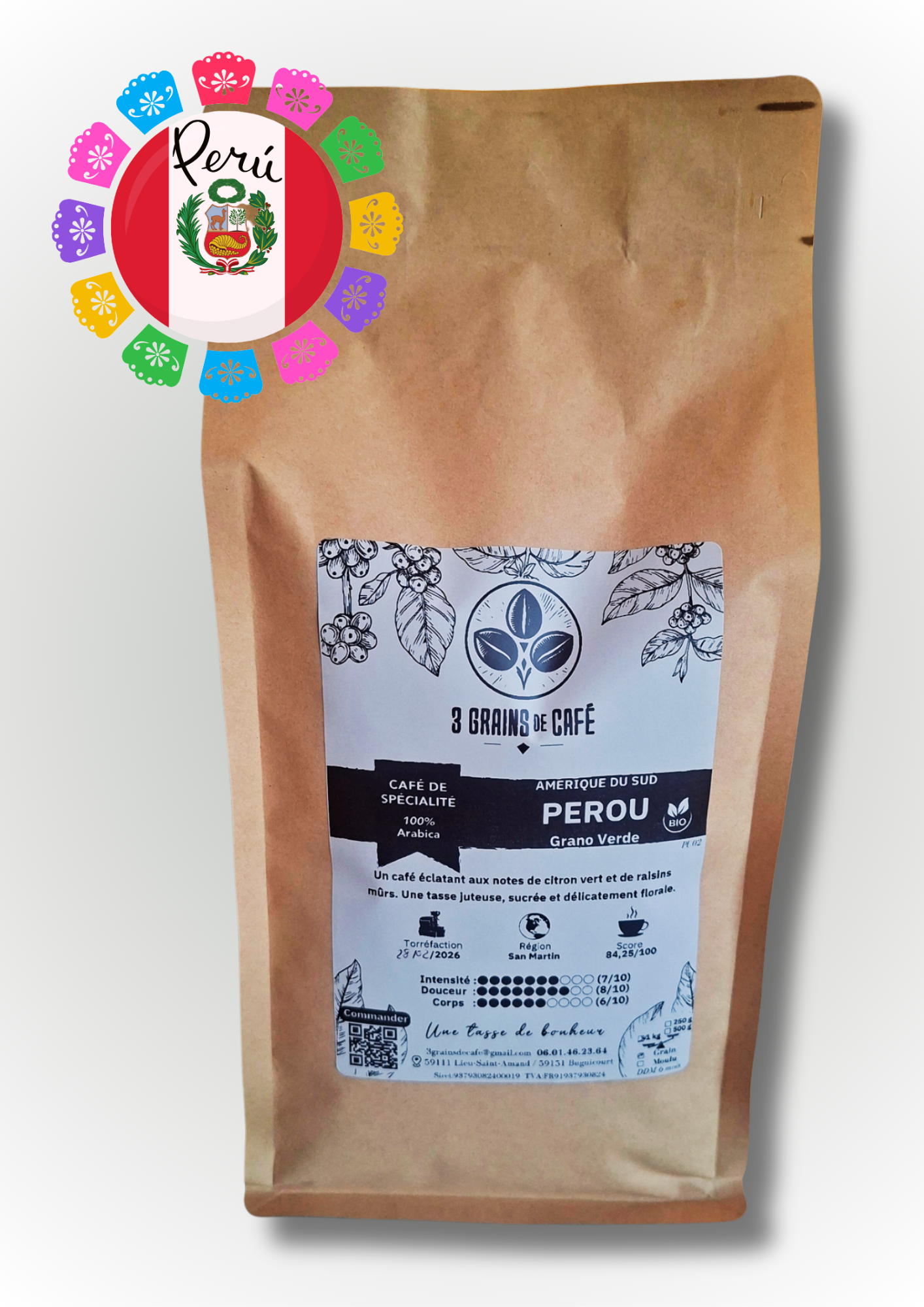 Café de spécialité Pérou BIO