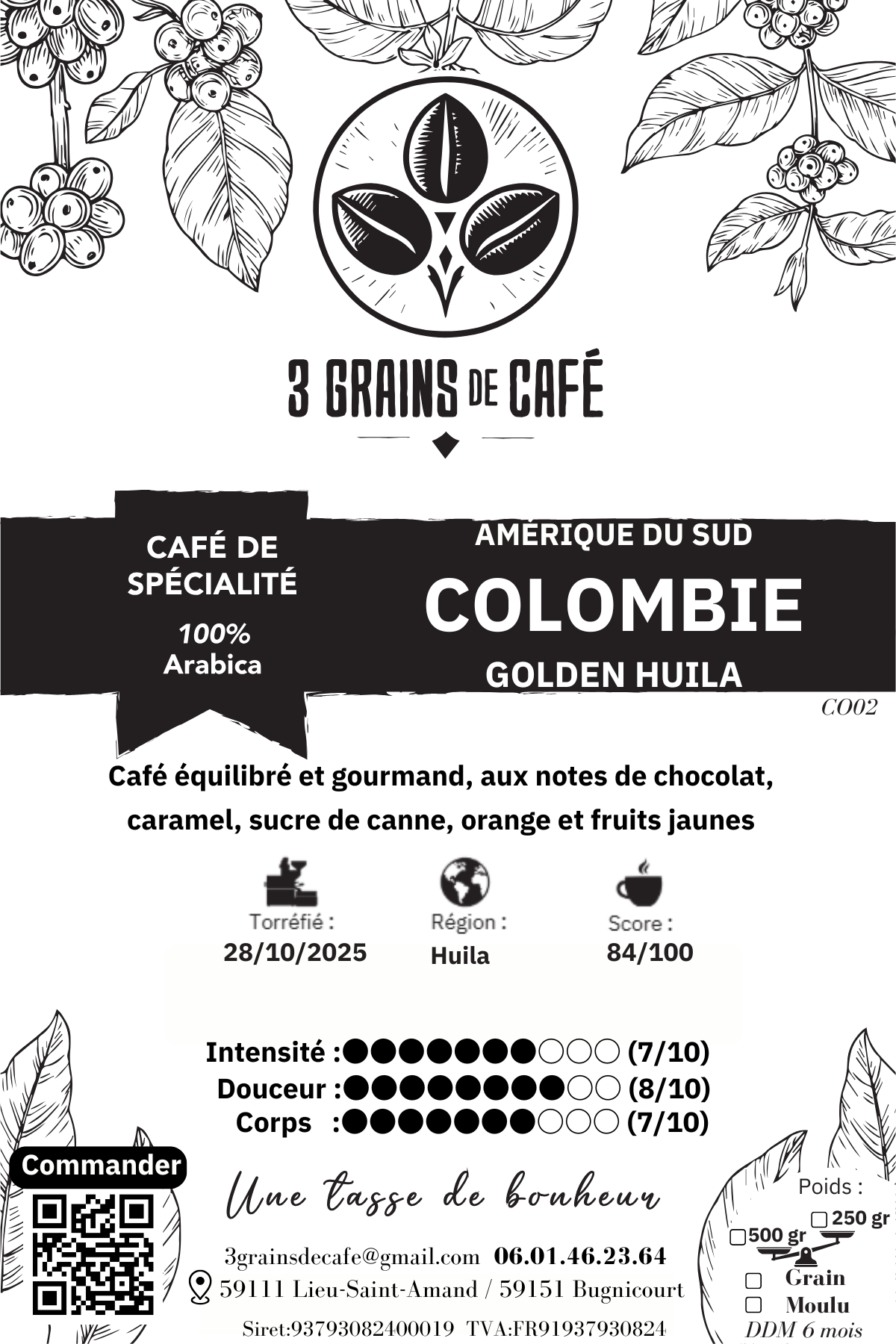 Colombie Golden Huila