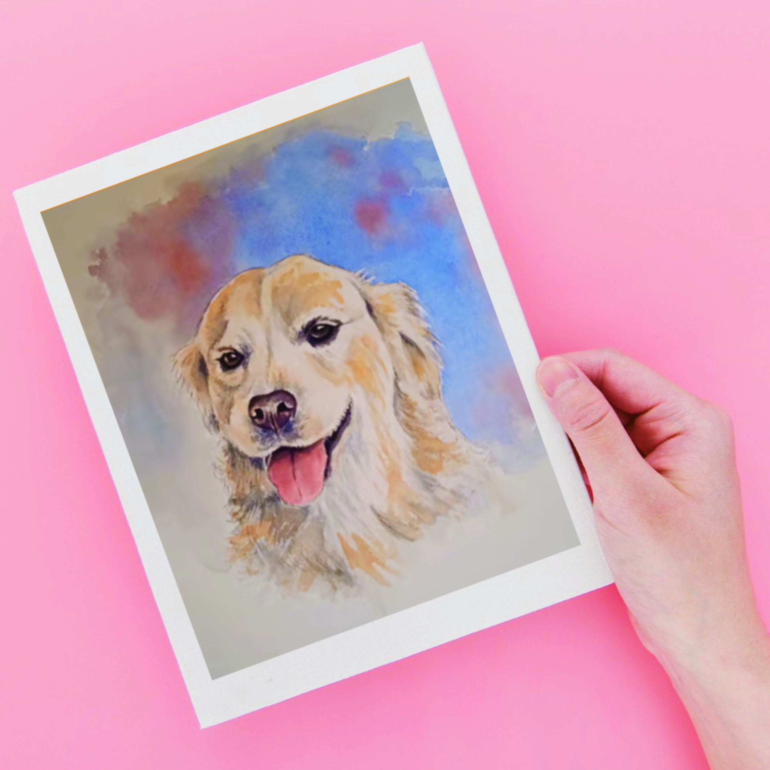 Portrait animalier à l'aquarelle