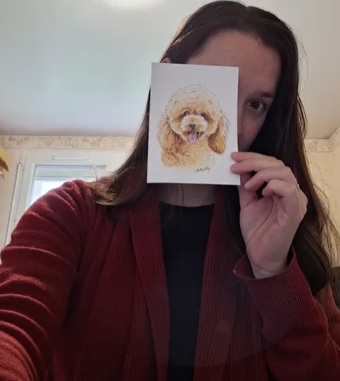 Portrait animalier à l'aquarelle