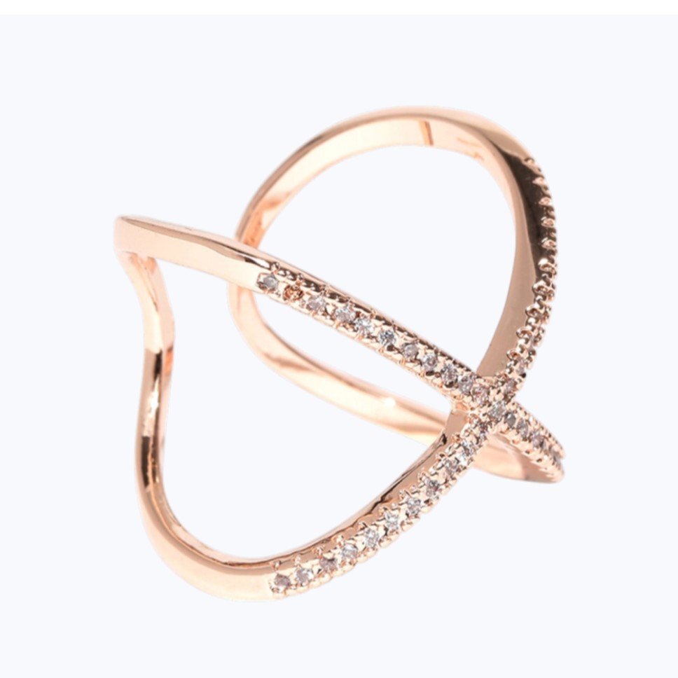 Elegant Silver Cross Ring
