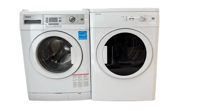 Blomberg Used Washer Dryer Stackable WM77110NBL DV17542NBL Set 24"