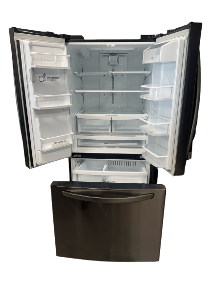 LG Used Fridge Black stainless LFXS24623D 33"