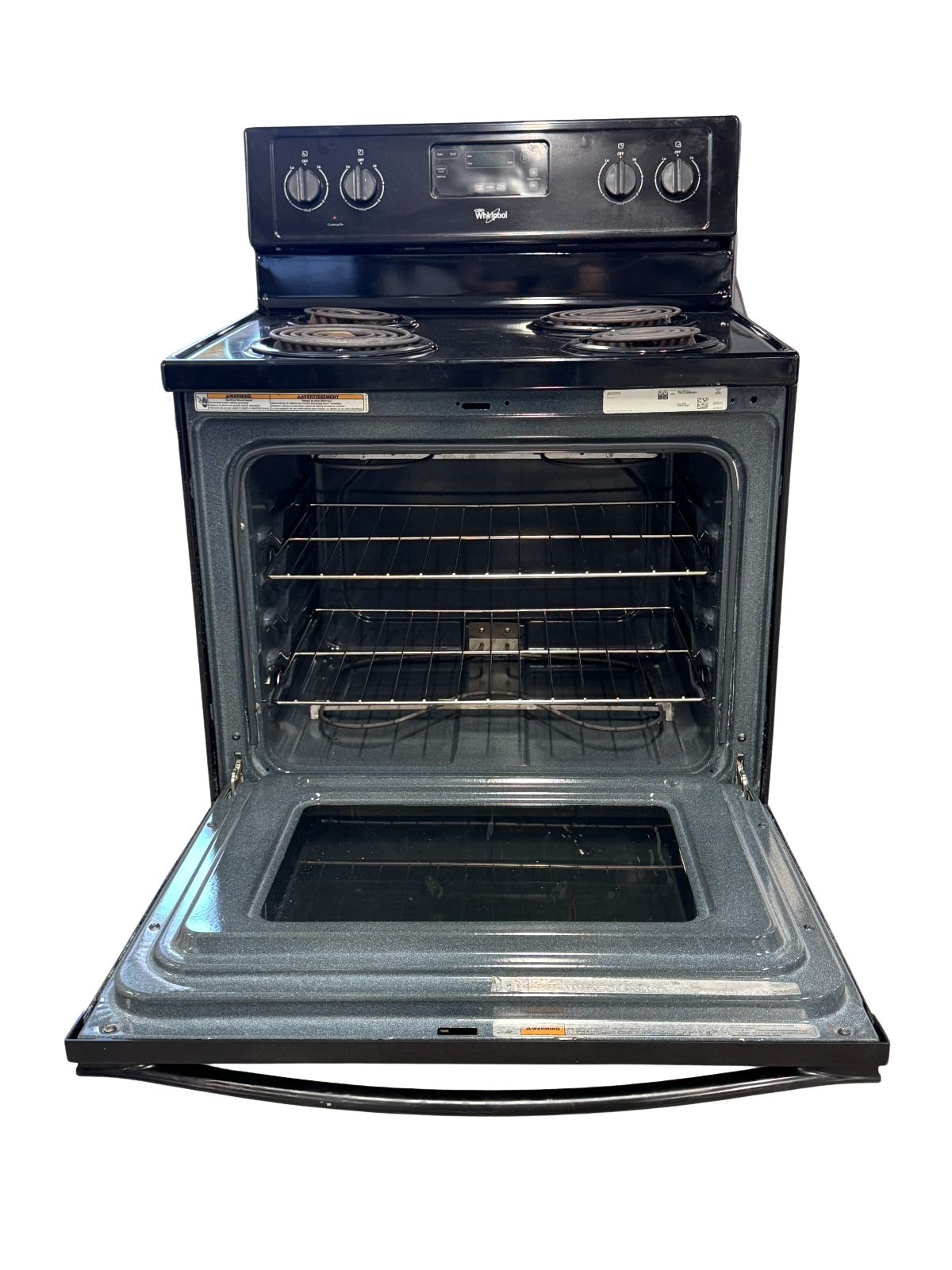 Whirlpool Used Stove Black Coil YWFC150M0AB 30" 