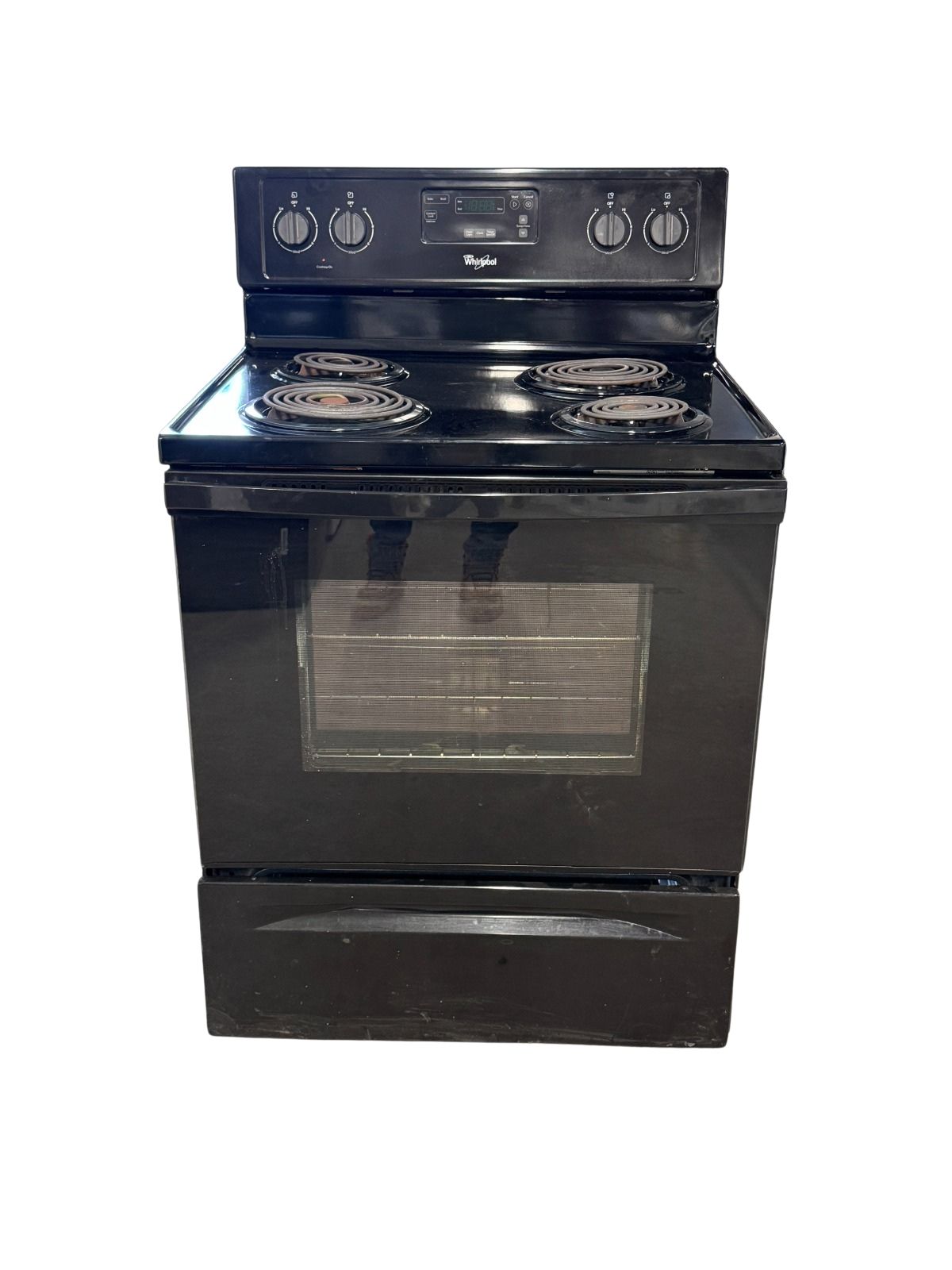 Whirlpool Used Stove Black Coil YWFC150M0AB 30" 