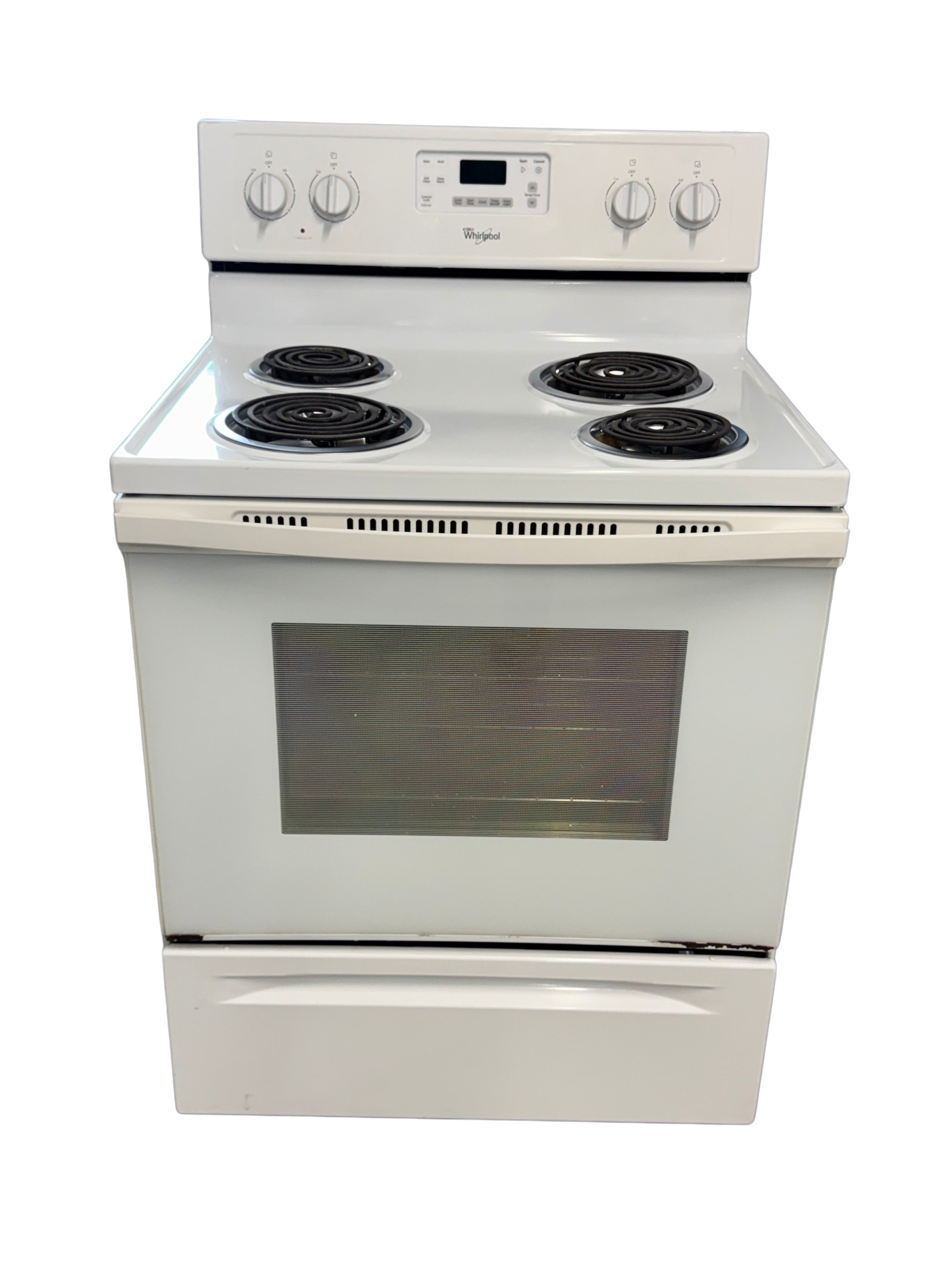 Whirlpool Used Stove White coil YWFC310S0BW 30"  