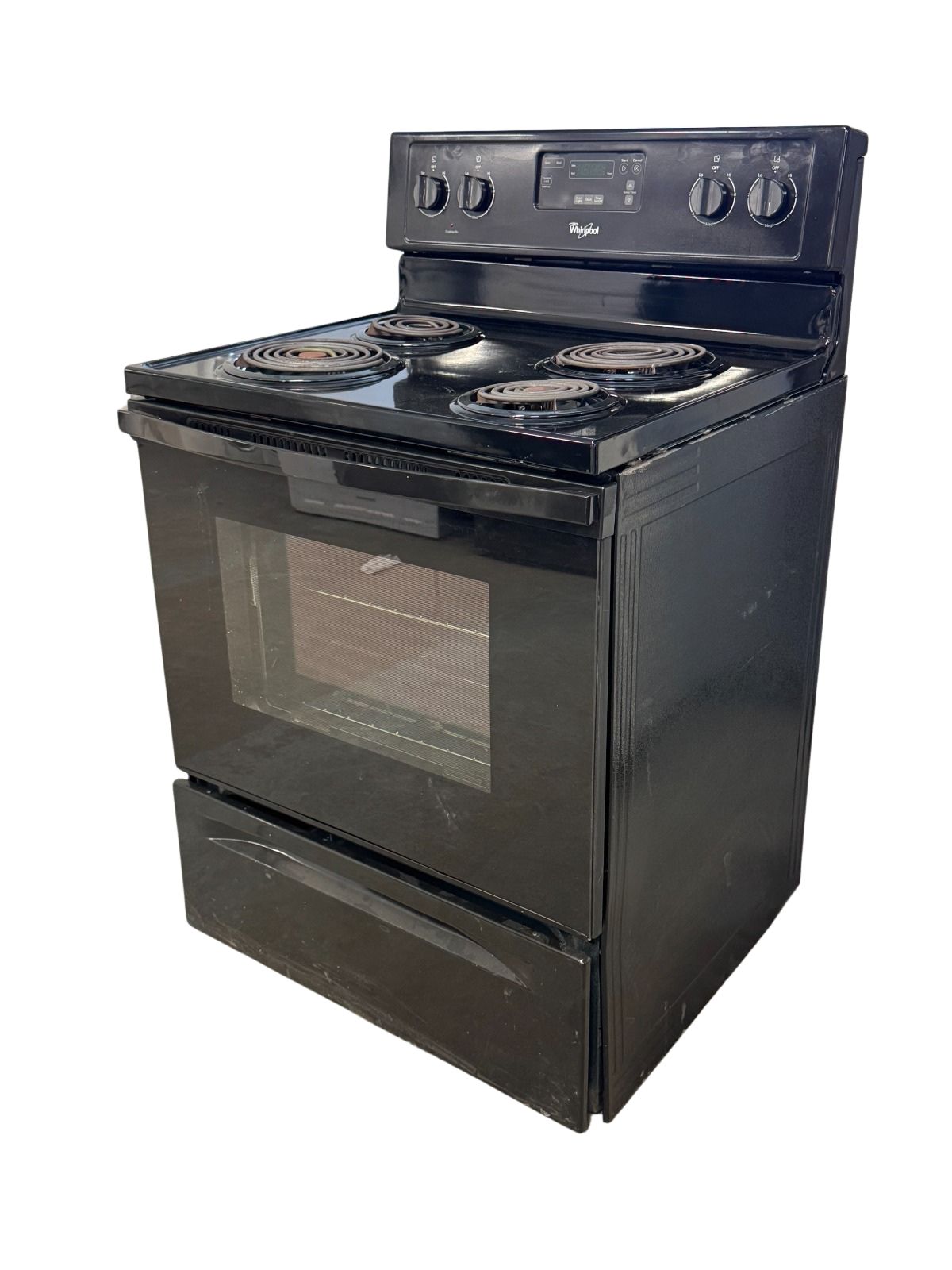 Whirlpool Used Stove Black Coil YWFC150M0AB 30" 