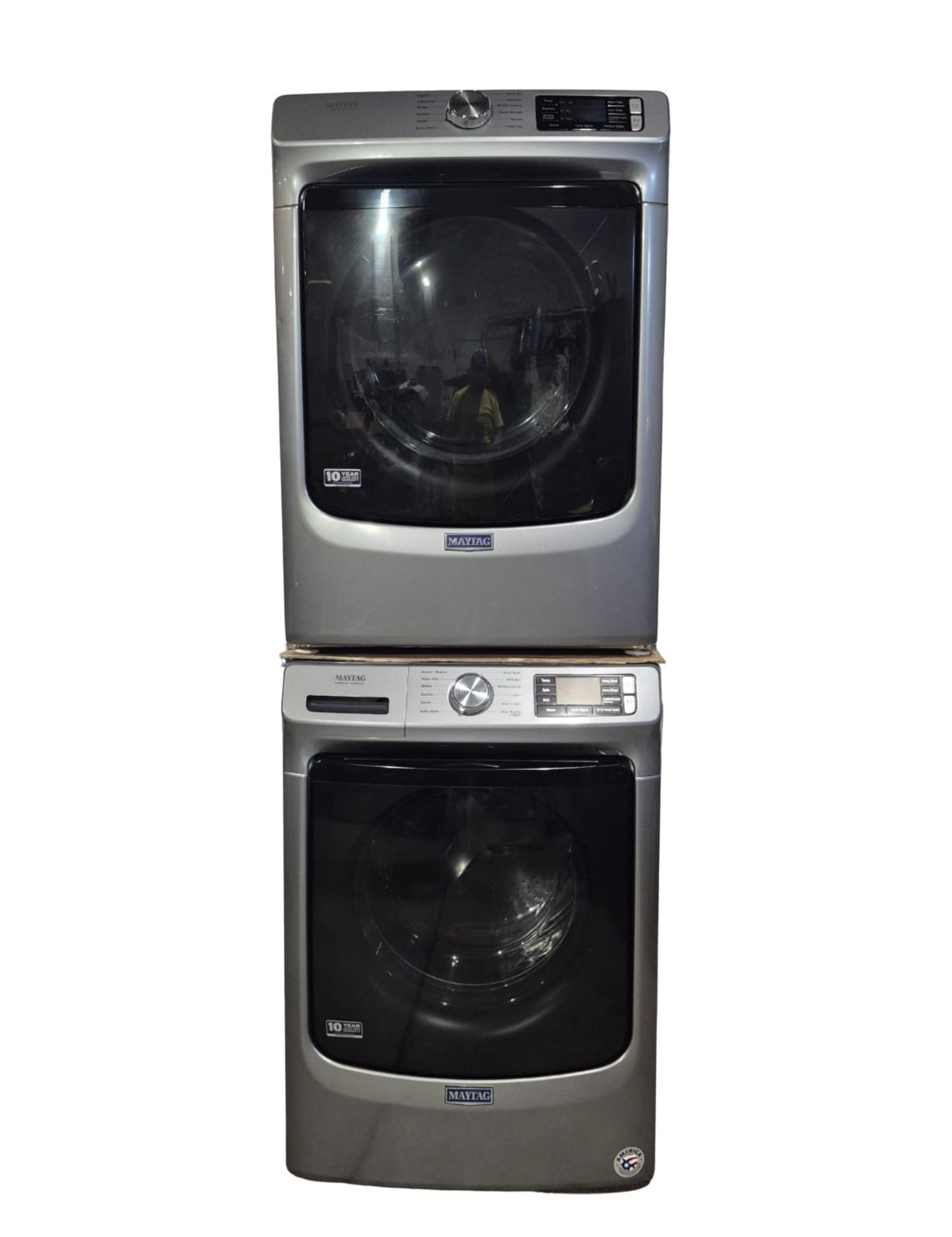 Maytag Used Washer Dryer Stackable MHW6630HC & YMED5630HC 