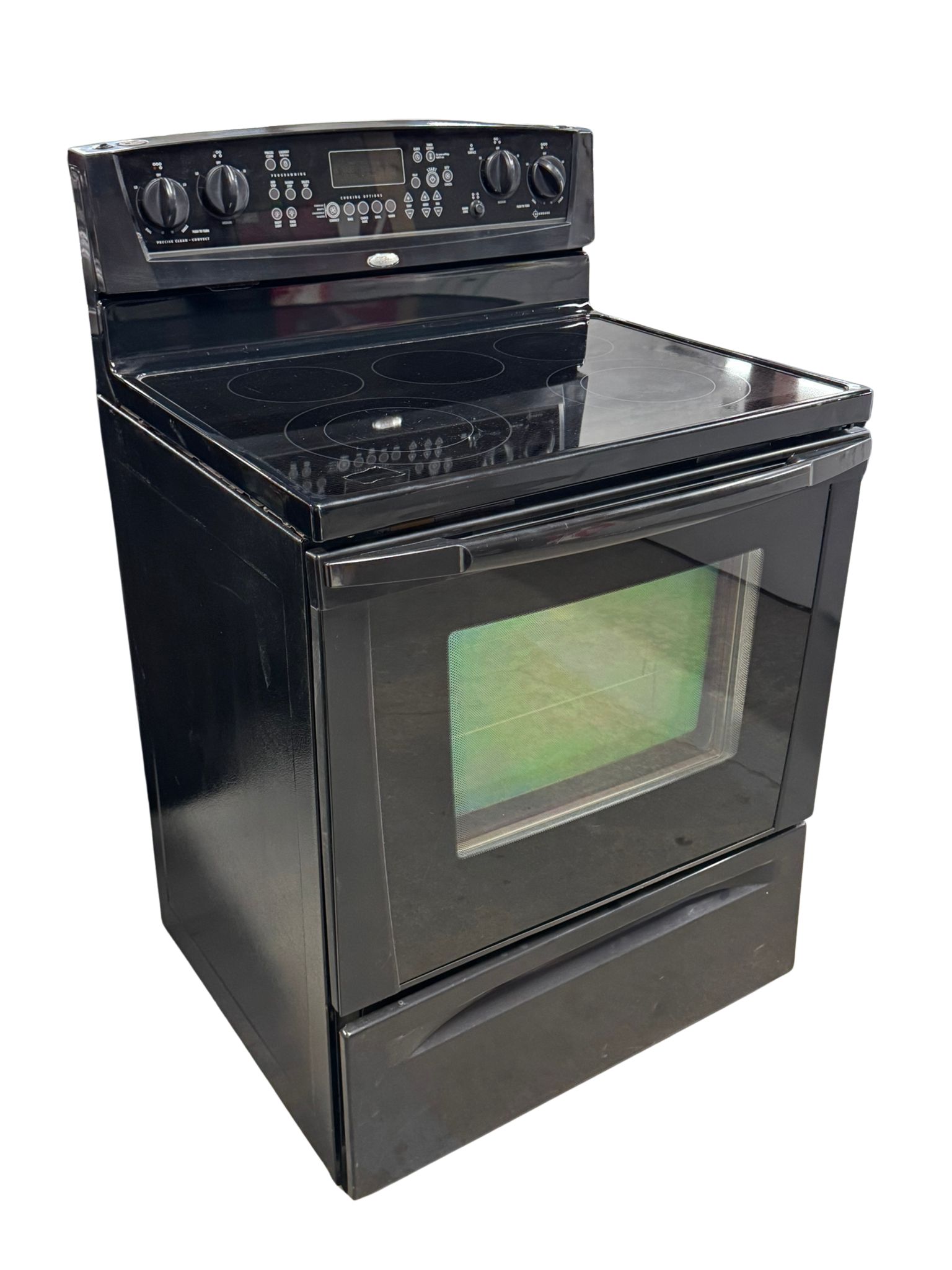 Whirlpool Used Stove Black YGFE461LVB 30" 