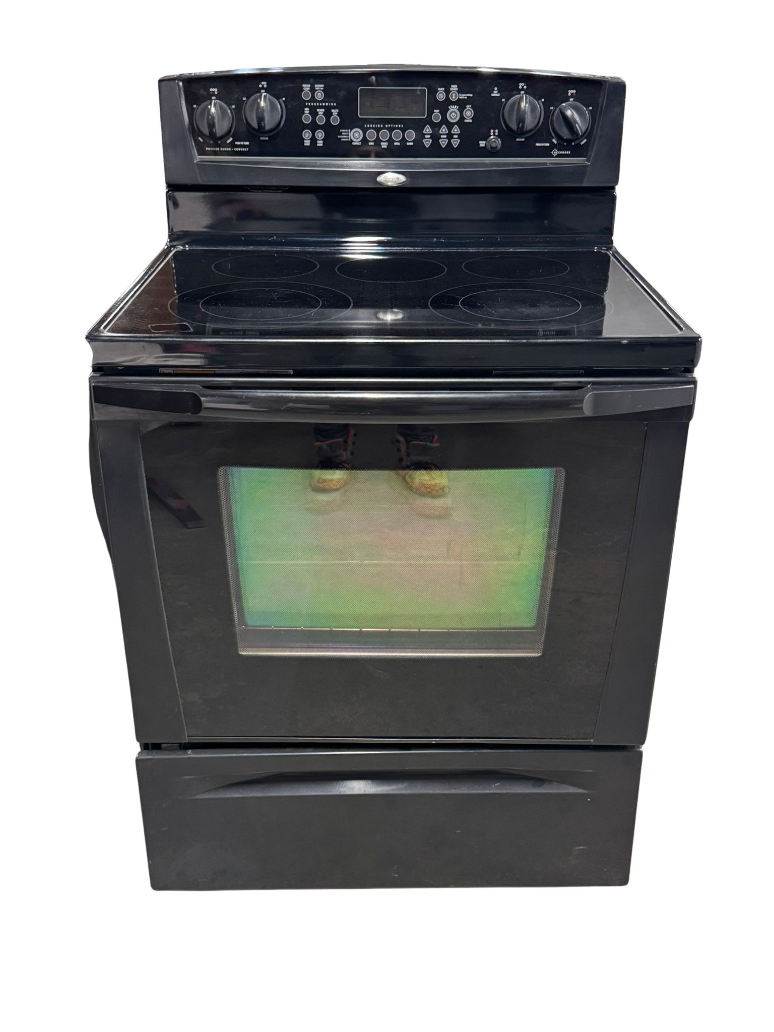 Whirlpool Used Stove Black YGFE461LVB 30" 