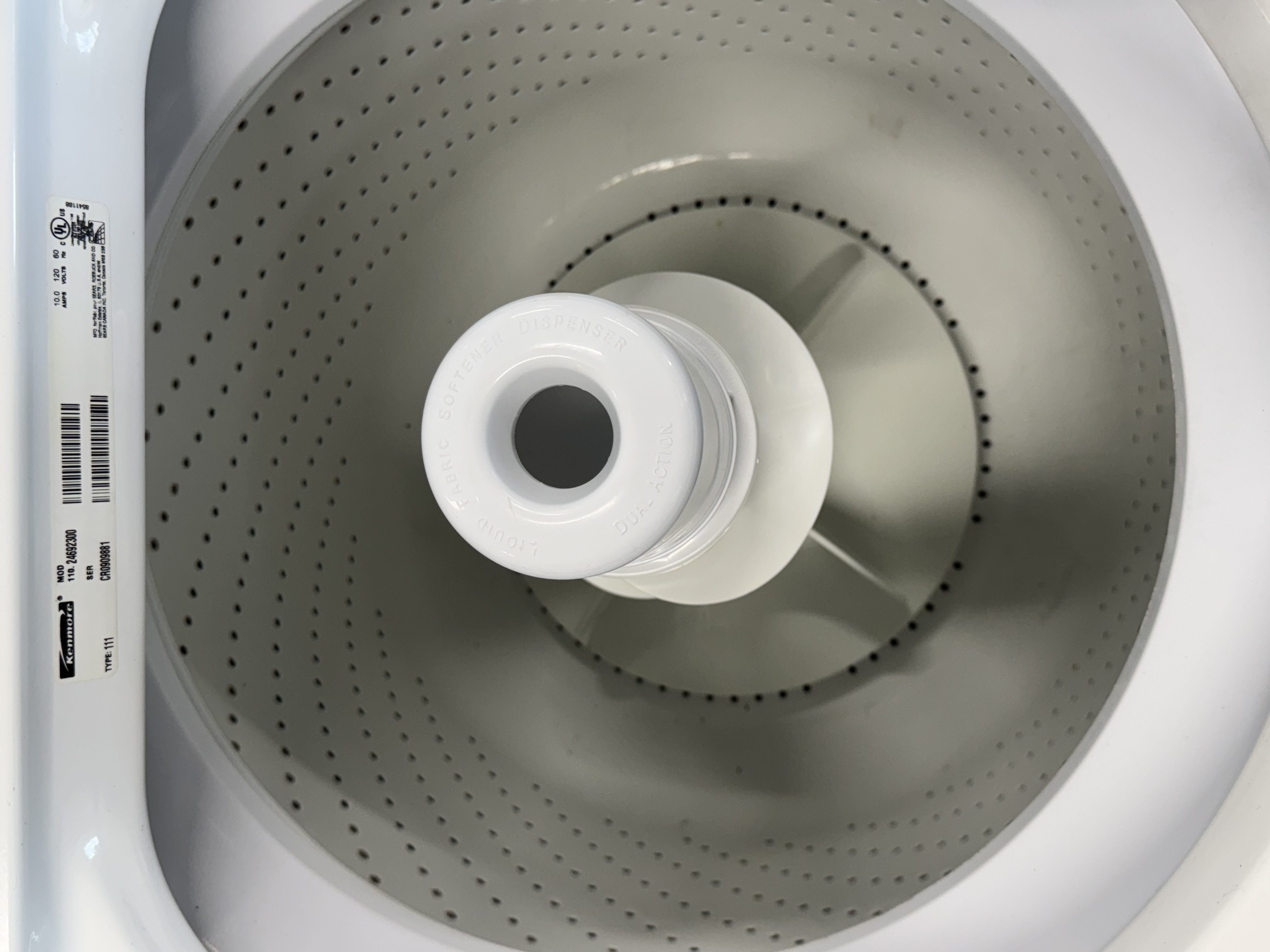 Kenmore Used Washer 110.24692300 Top Load 27