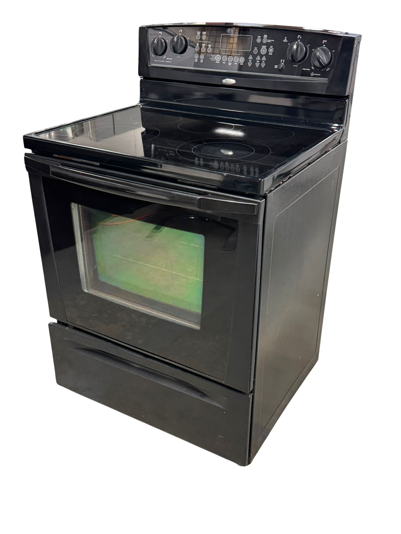 Whirlpool Used Stove Black YGFE461LVB 30" 