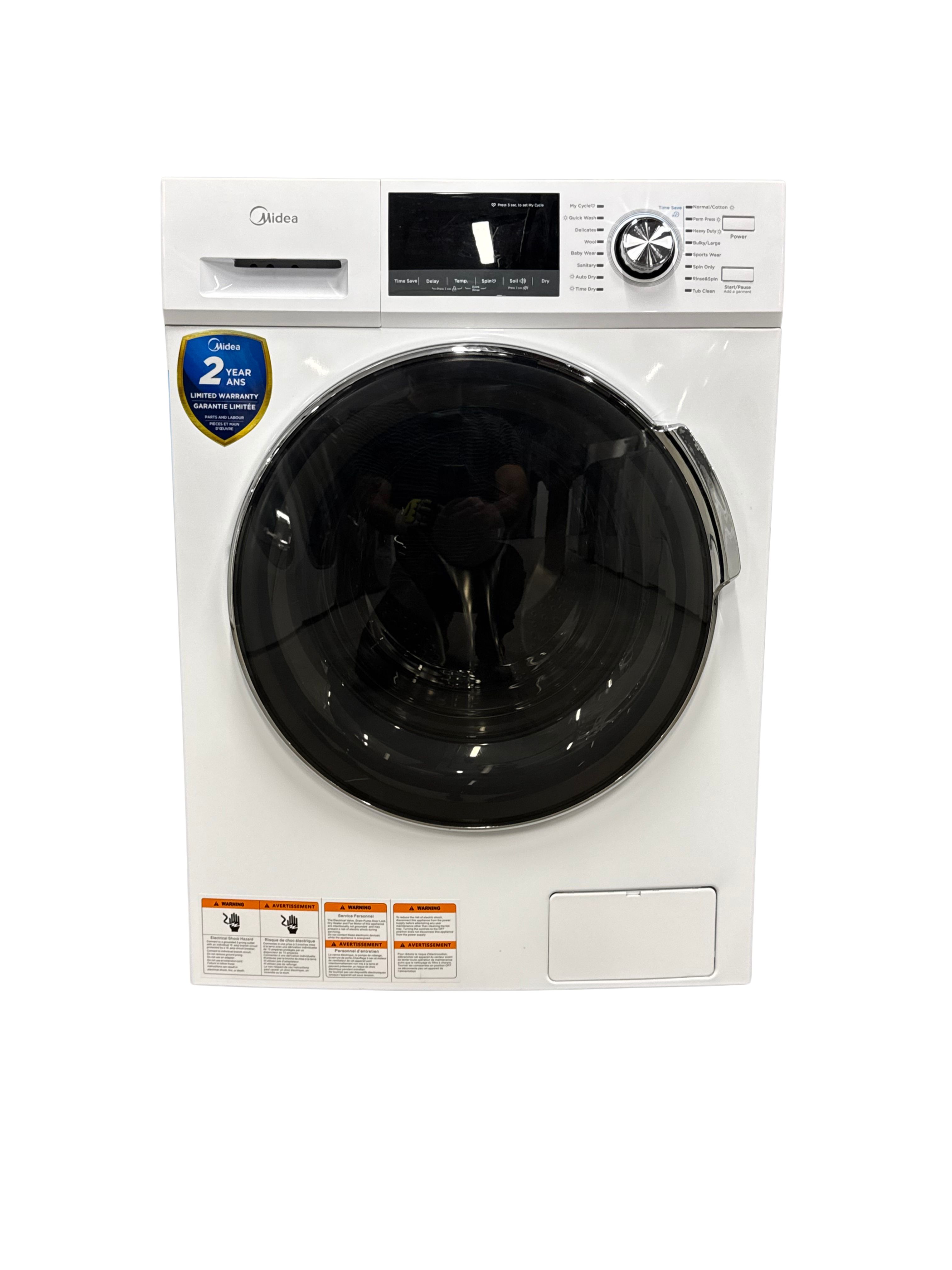 Midea All in one Washer Dryer Combination MLC31N5AWW  24"