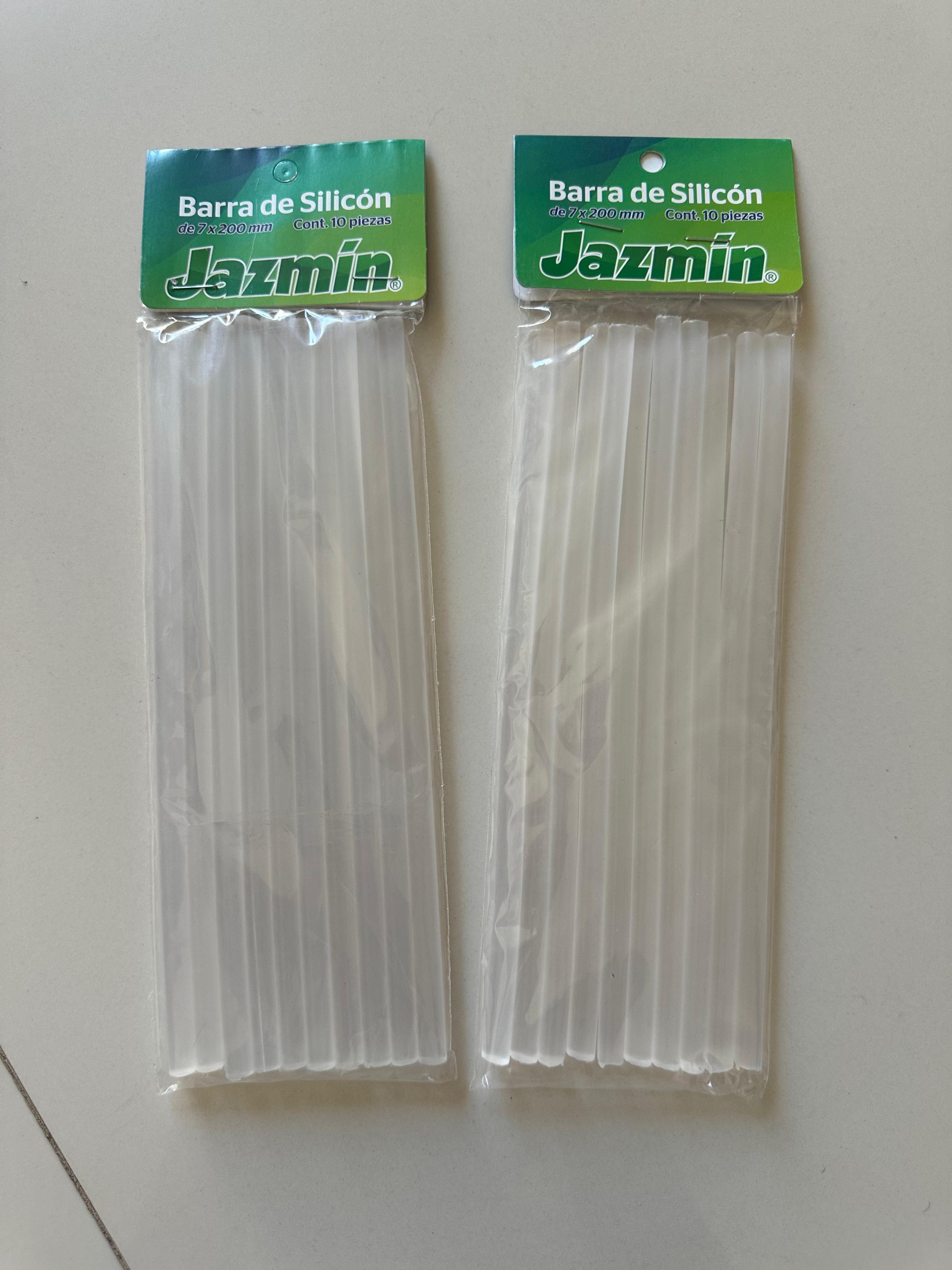 Barras silicon delgado 7mmx20cm-tres paquetes pequeños con 10 piezas