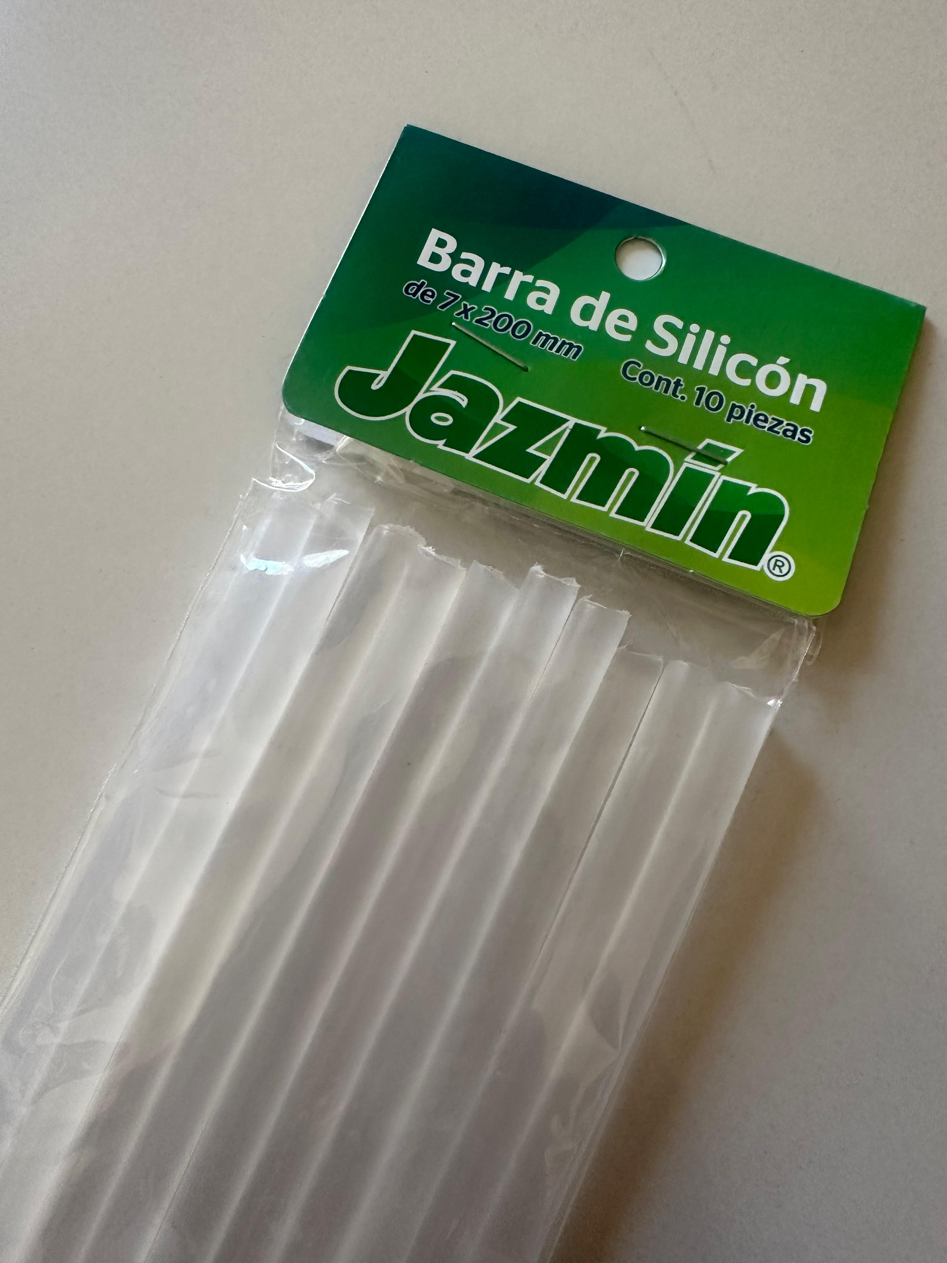 Barras silicon delgado 7mmx20cm-tres paquetes pequeños con 10 piezas