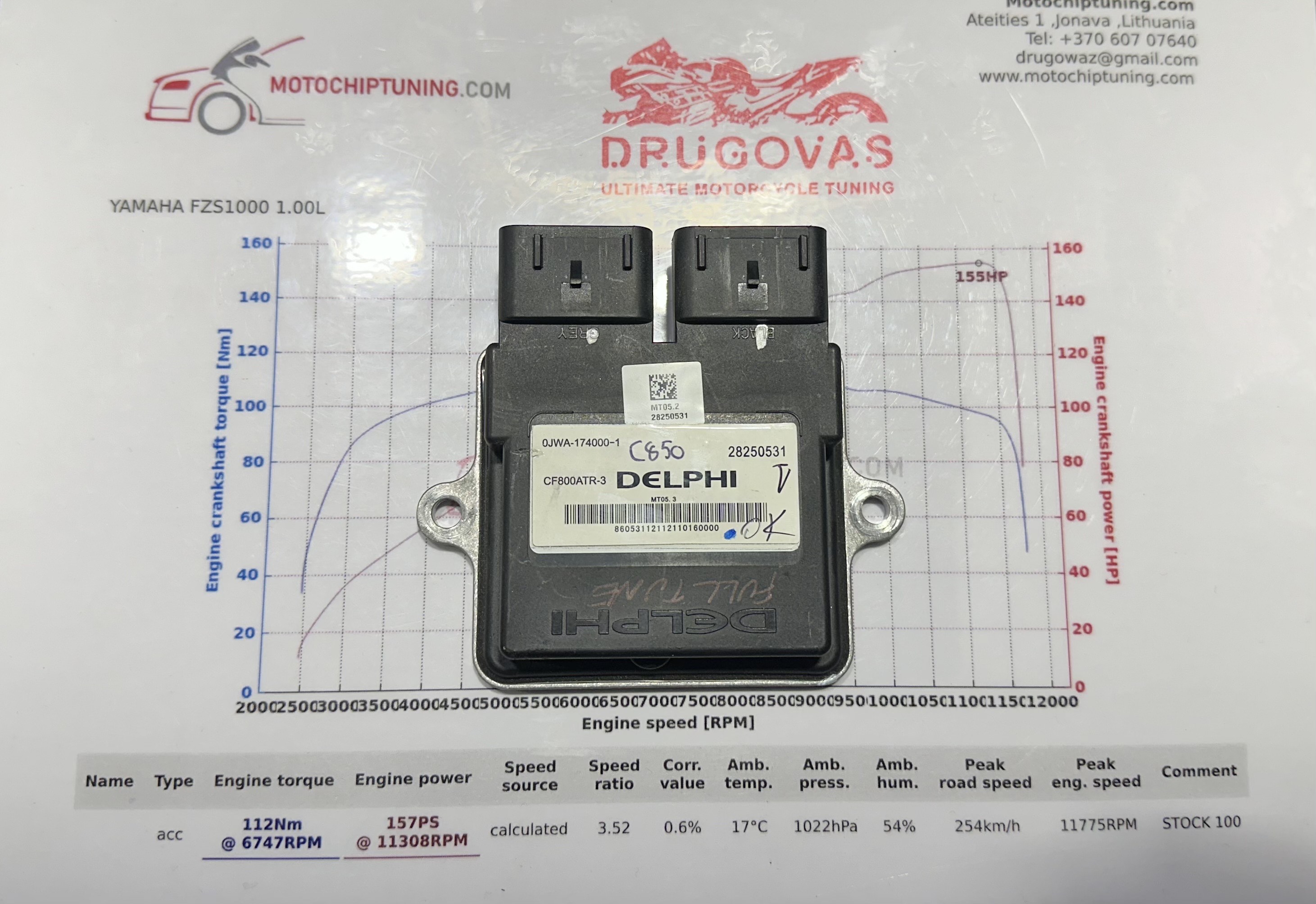 CF MOTO 850XC PERFORMANCE POWER ECU MT05